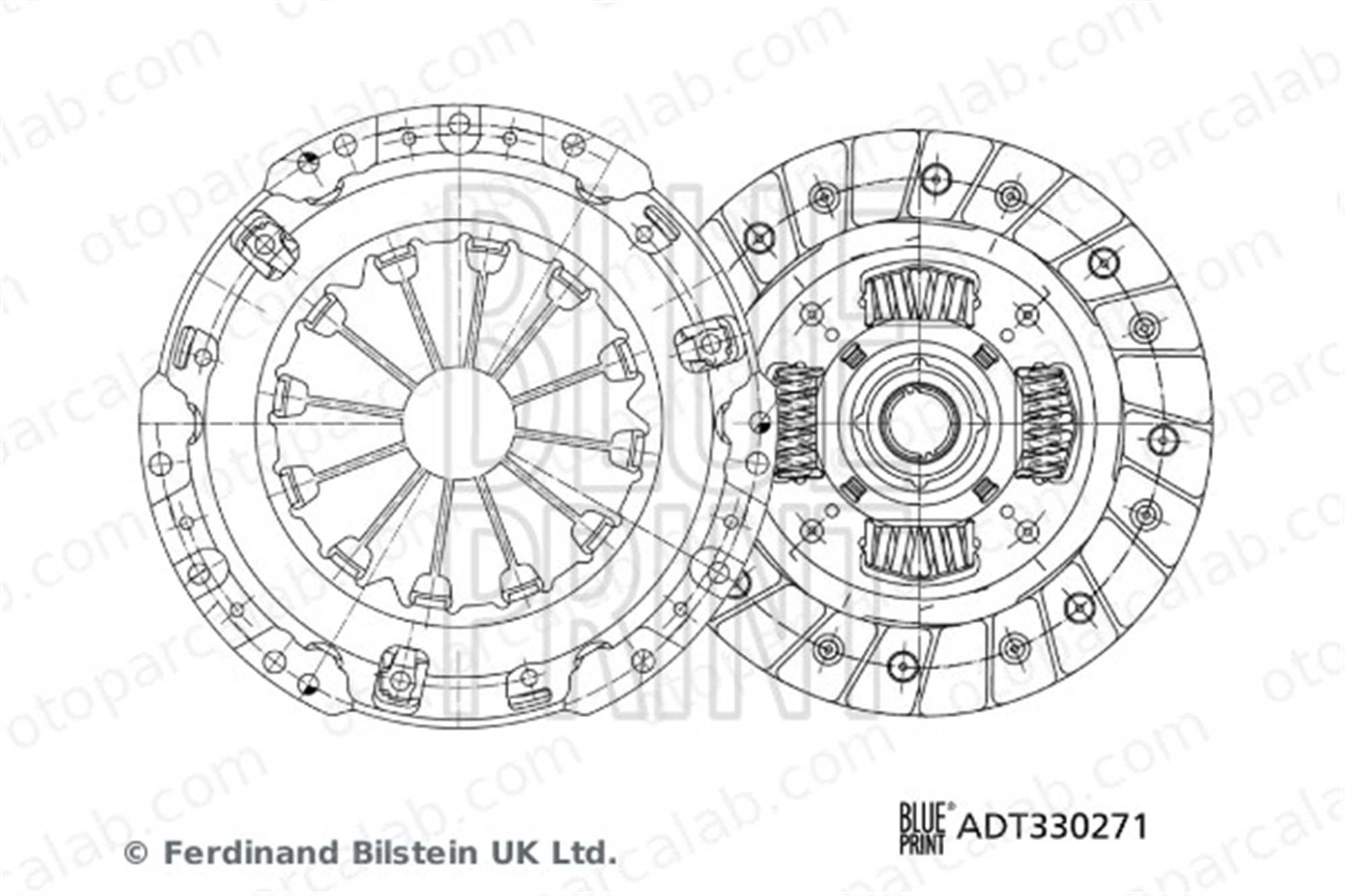 BLUE PRINT ADT330271 Debriyaj Seti TOYOTA YARIS DAIHATSU CHARADE VIII 3121052090S1 3121052090