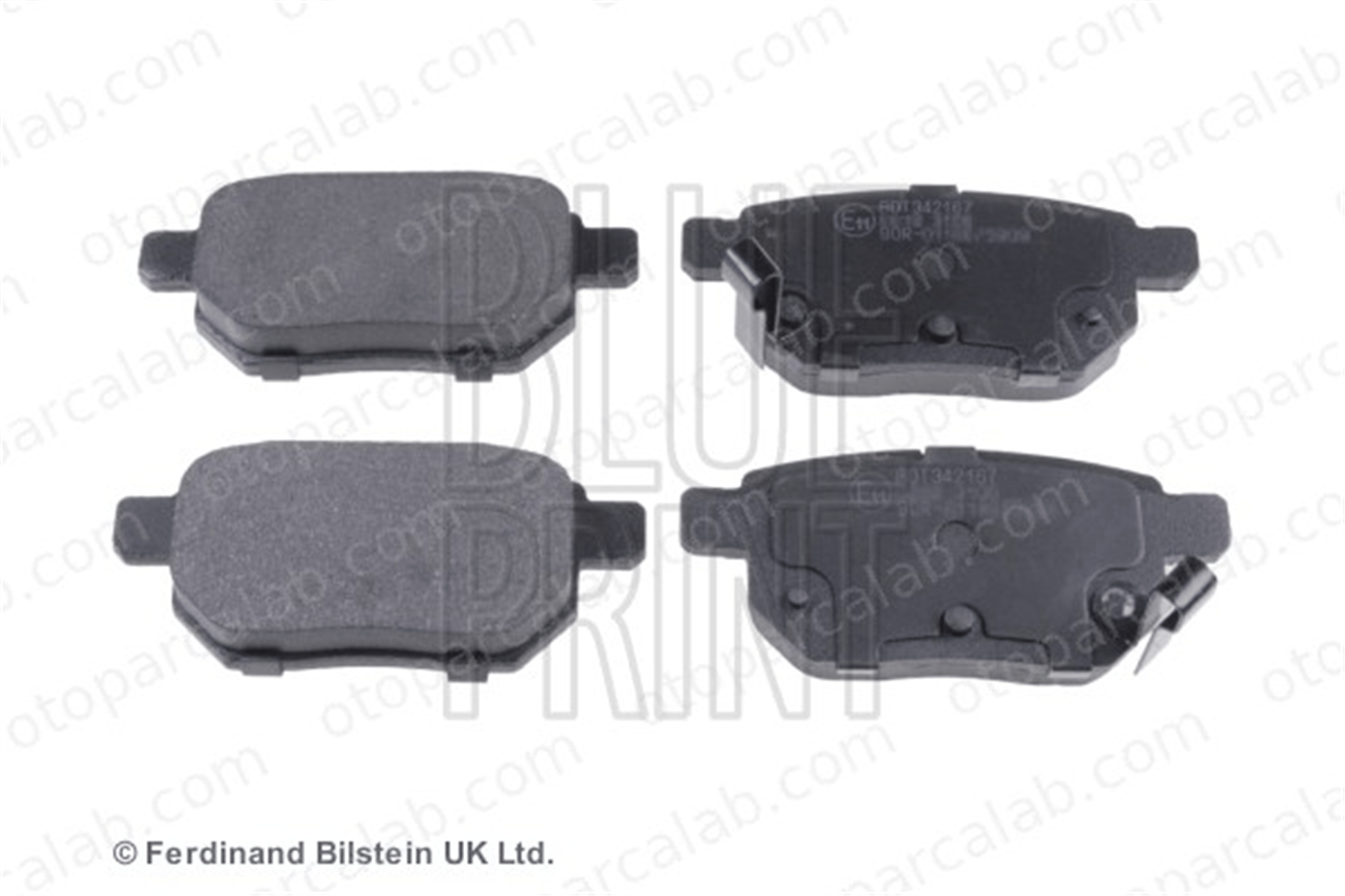 BLUE PRINT ADT342167 Fren Disk Balata Arka TOYOTA AURIS COROLLA Sedan 446612130 04466-12130