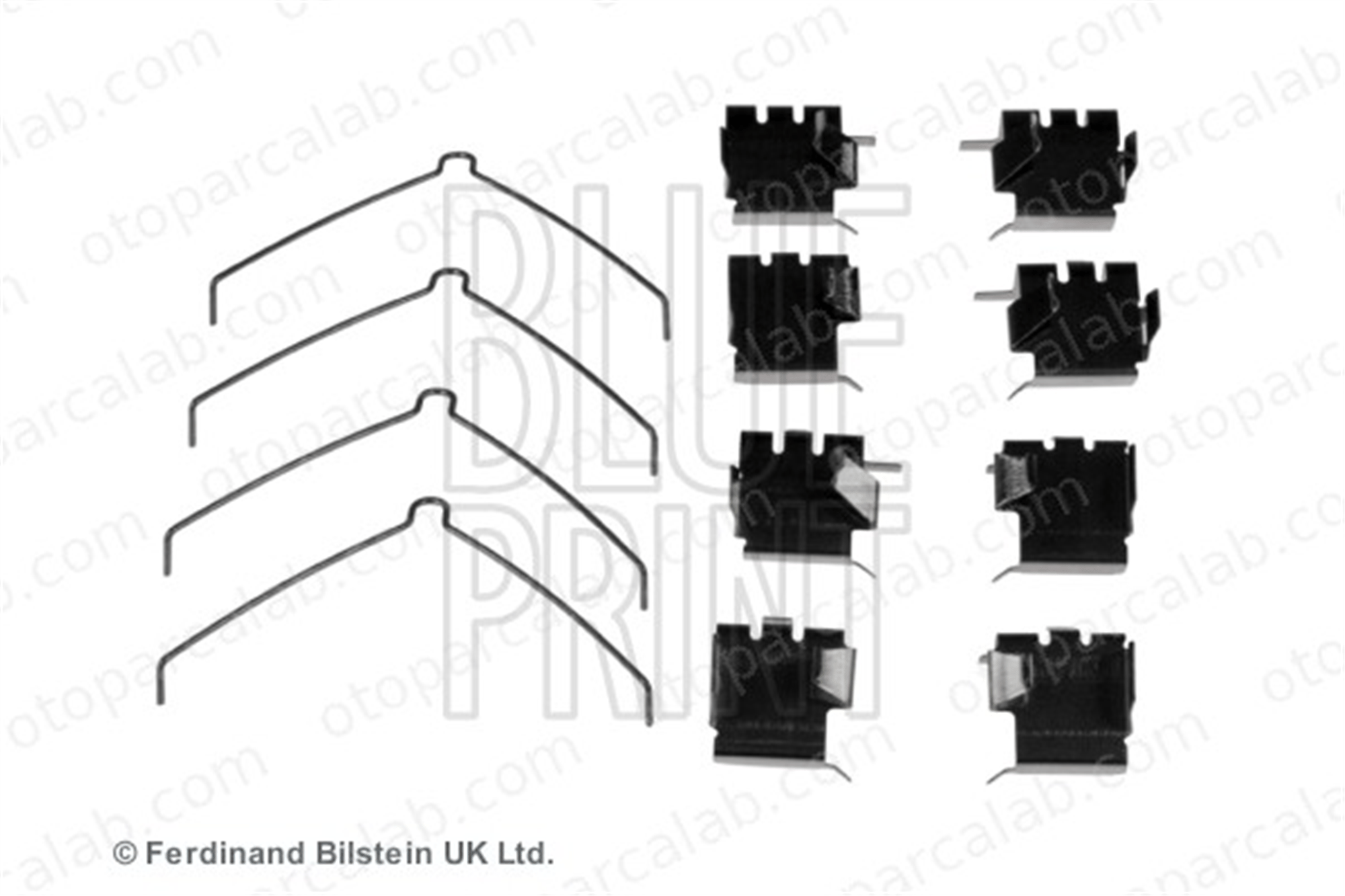 BLUE PRINT ADT348607 Fren Balata Aksesuar Seti Ön TOYOTA COROLLA COROLLA Compact ADT348607