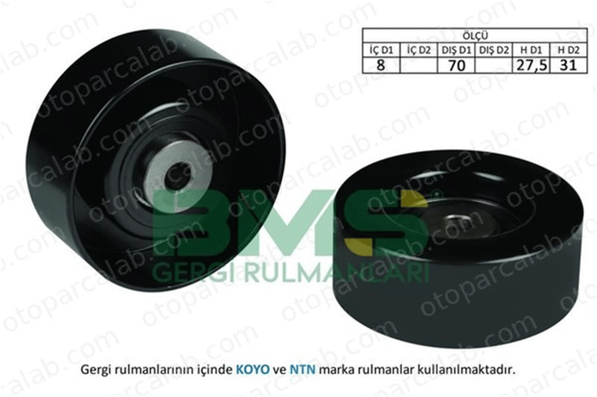 BMS 218 Vantilatör Kayış Gergi Rulmanı SKODA FELICIA I FELICIA I Pick-up 5310791100 56301