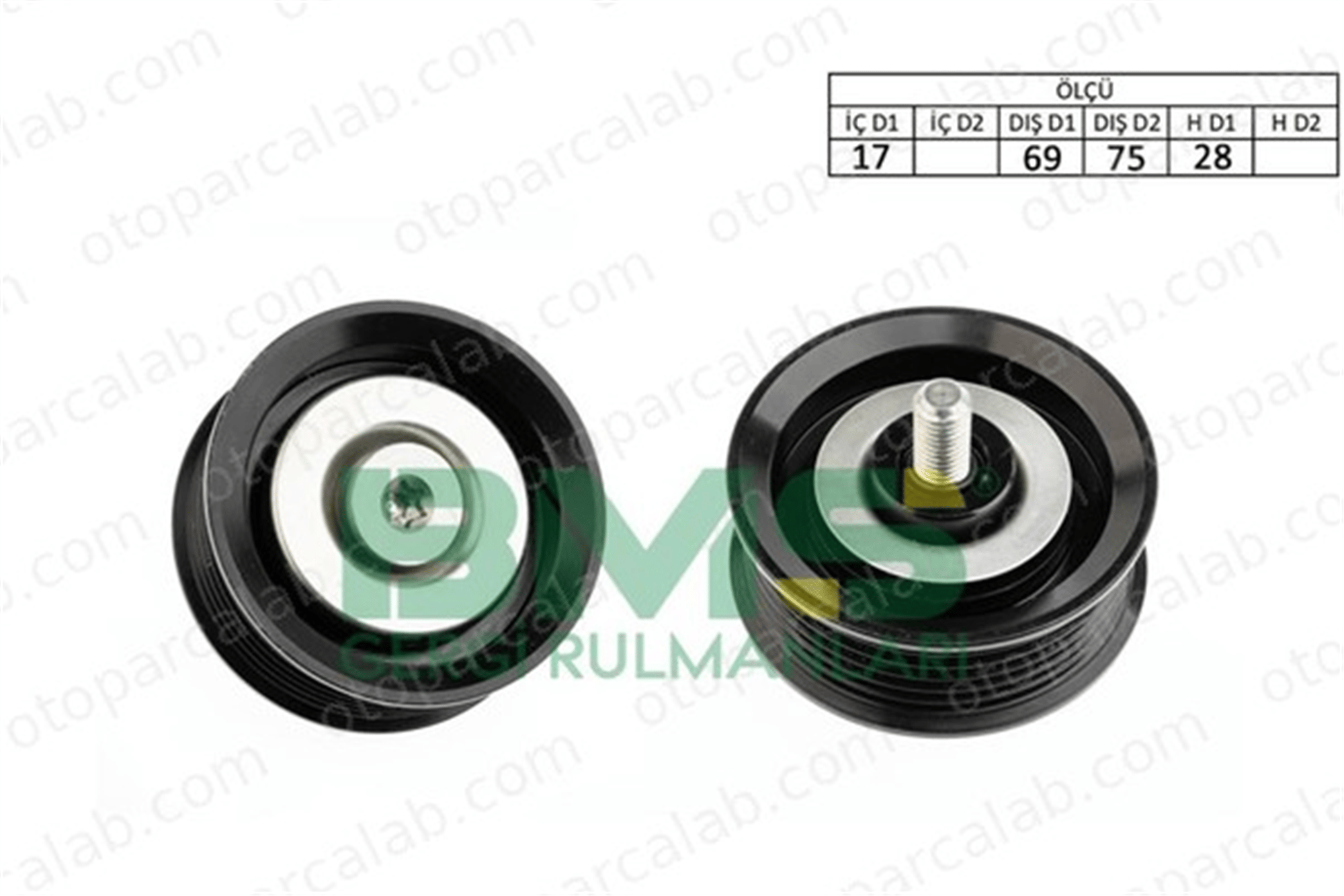 BMS 460 Vantilatör Kayış Gergi Rulmanı HYUNDAI SANTA FÉ III KIA SORENTO III 2528727060