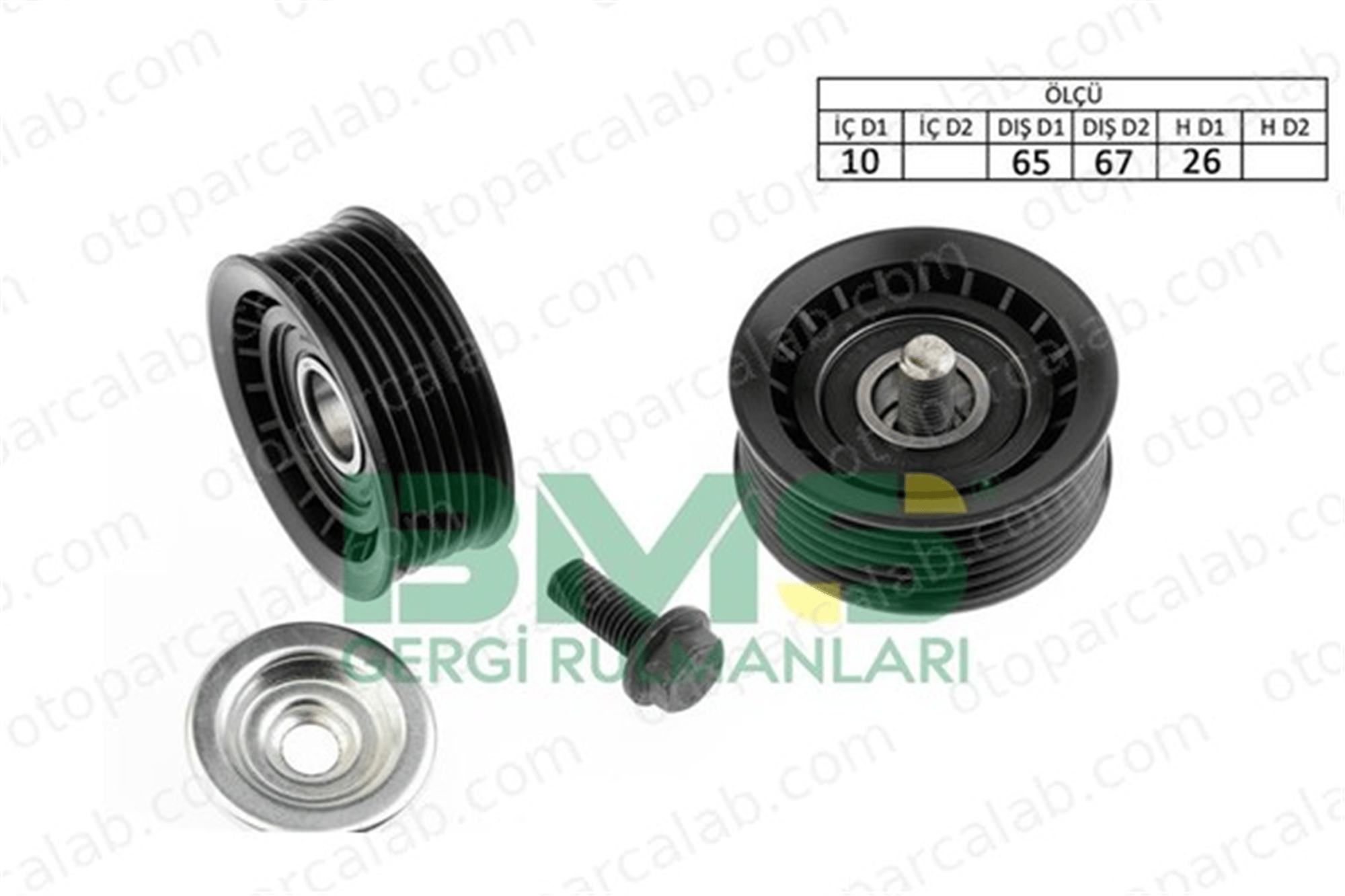 BMS 515 Vantilatör Kayış Gergi Rulmanı FORD MONDEO III Sedan MONDEO III XS7E19A216BD 1773011