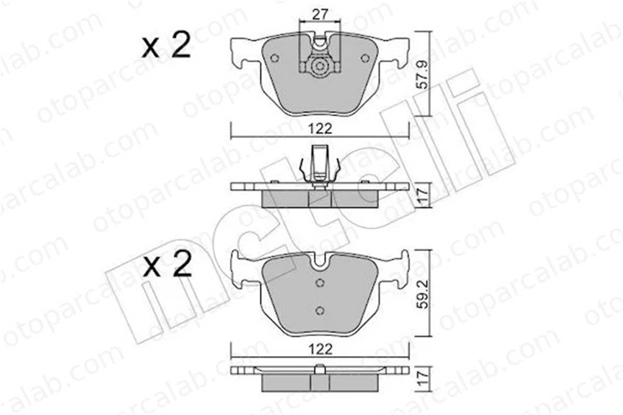 BMW ORJINAL 34216763043 Fren Disk Balata Arka BMW 5 5 Touring 34216763043 34216776937