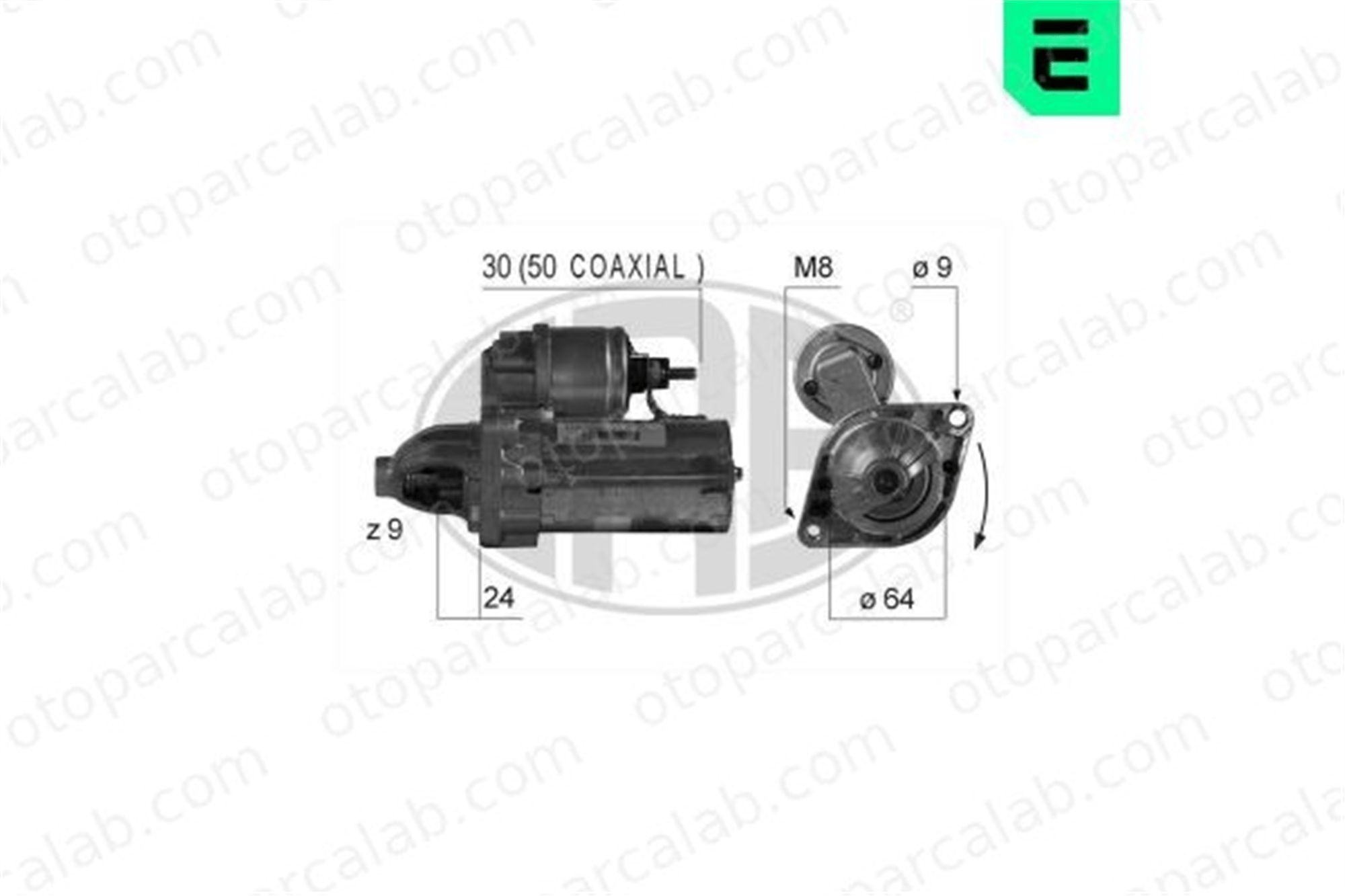 BOEM 9S5111000BB Marş Dinamosu FIAT DOBLO Kasa/büyük limuzin PUNTO 9S5111000BB 1612794380