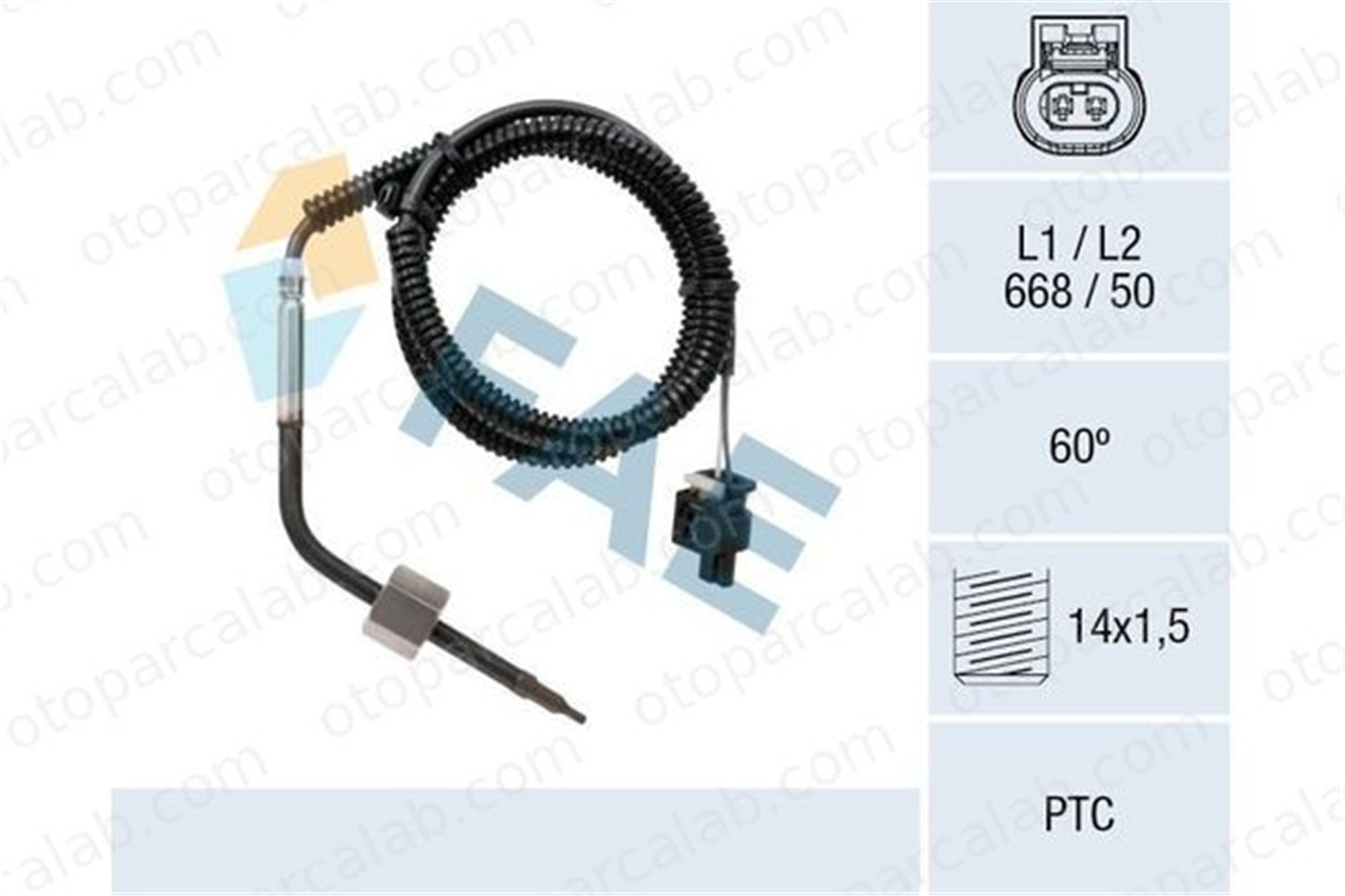 BOEM A0009052805 Egzoz Sıcaklık Sensörü MERCEDES-BENZ C-SERISI E-SERISI A0009052805 135537