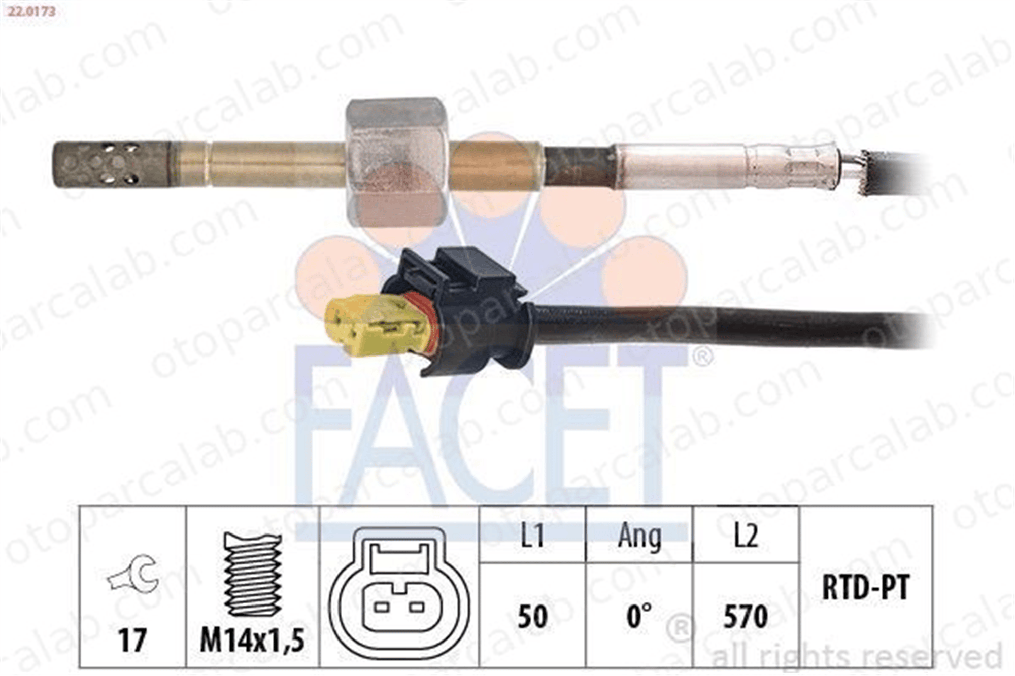 BOEM A0019050600 Egzoz Sıcaklık Sensörü MERCEDES-BENZ E-SERISI E-SERISI T-Model A0009057204 135538