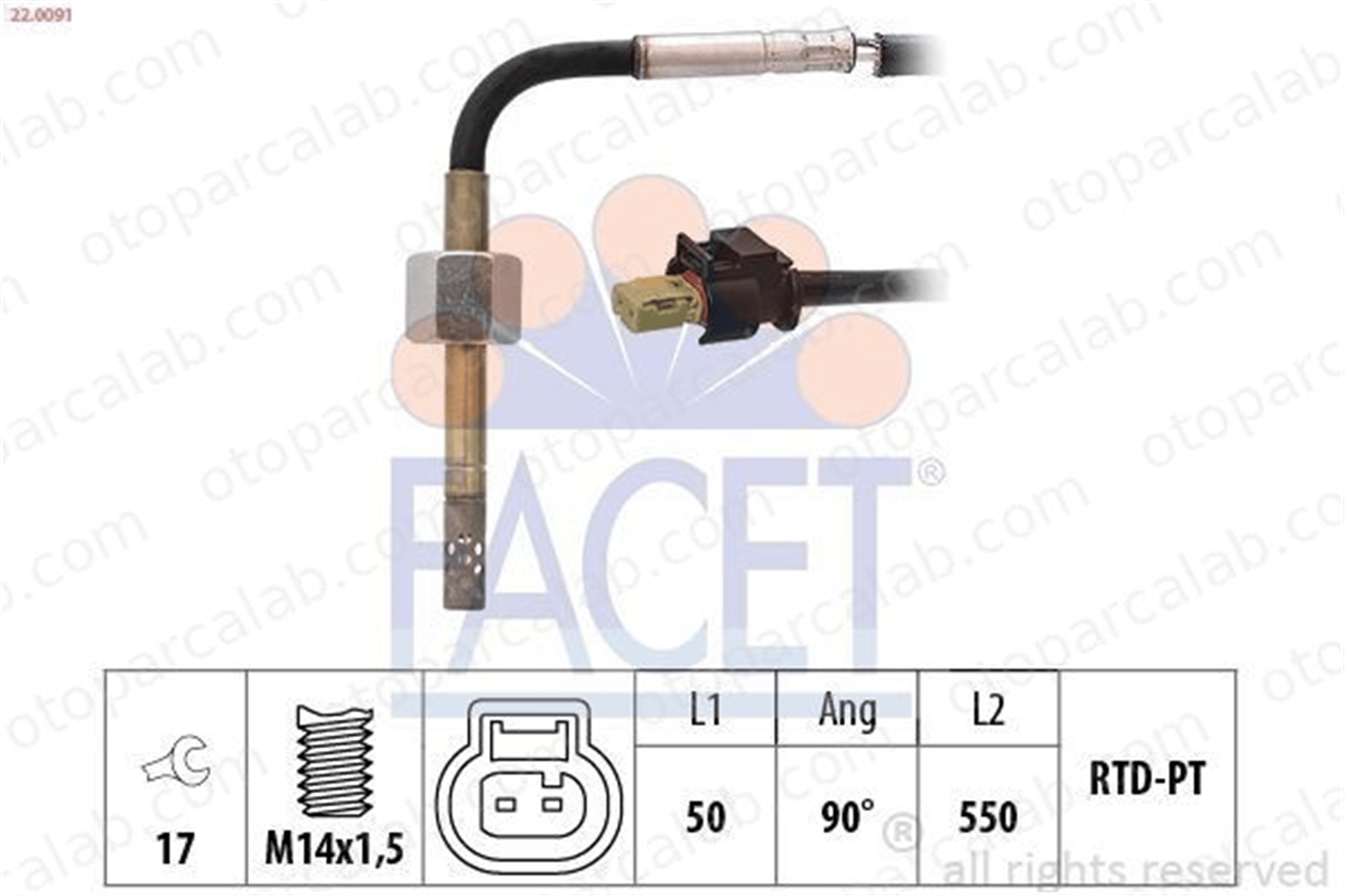 BOEM A0051537928 Egzoz Sıcaklık Sensörü MERCEDES-BENZ E-SERISI E-SERISI T-Model A0051537928 68014084AA