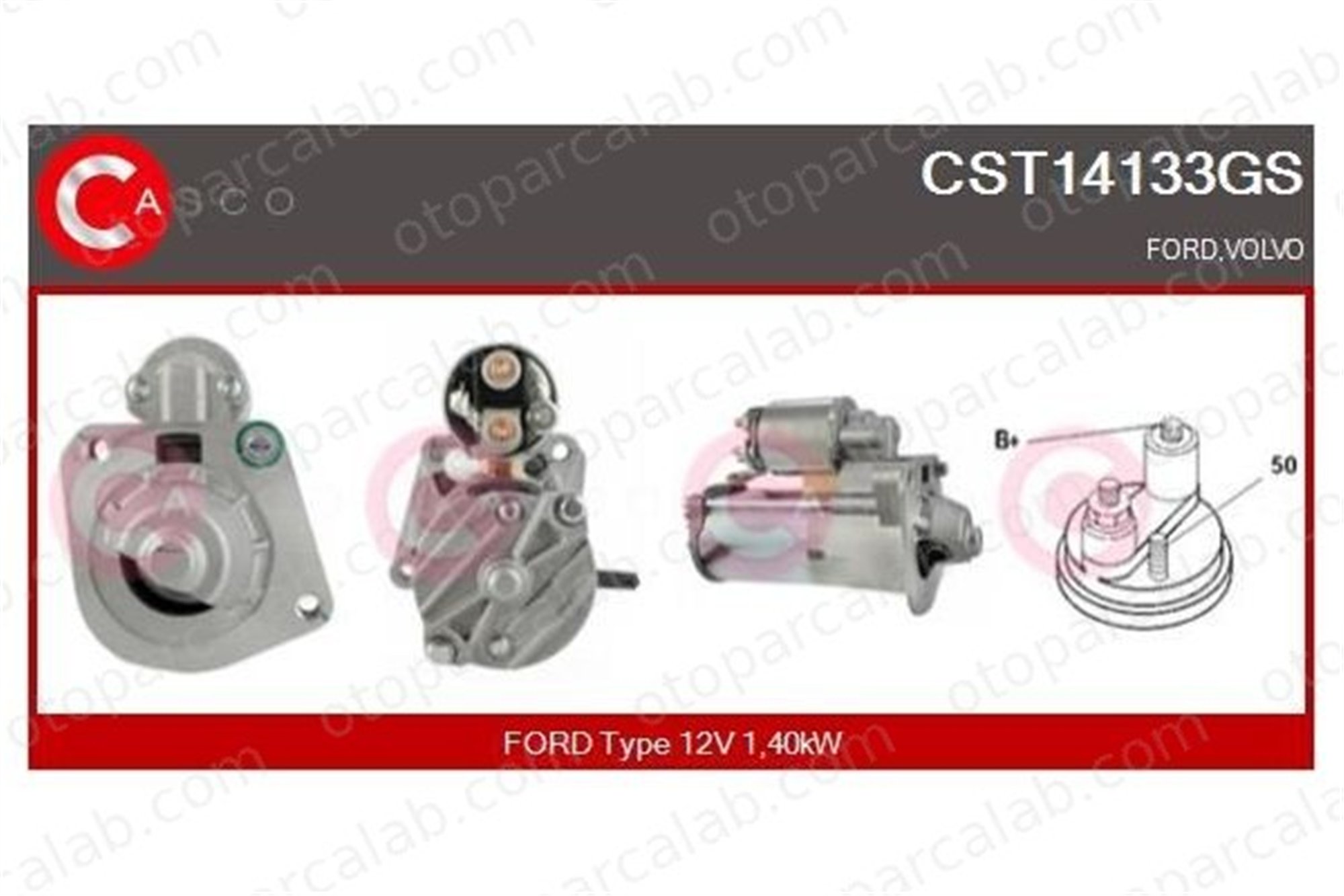 BOEM EV3C11000AA Marş Dinamosu VOLVO S80 II V70 III EV3C11000AA 30659557