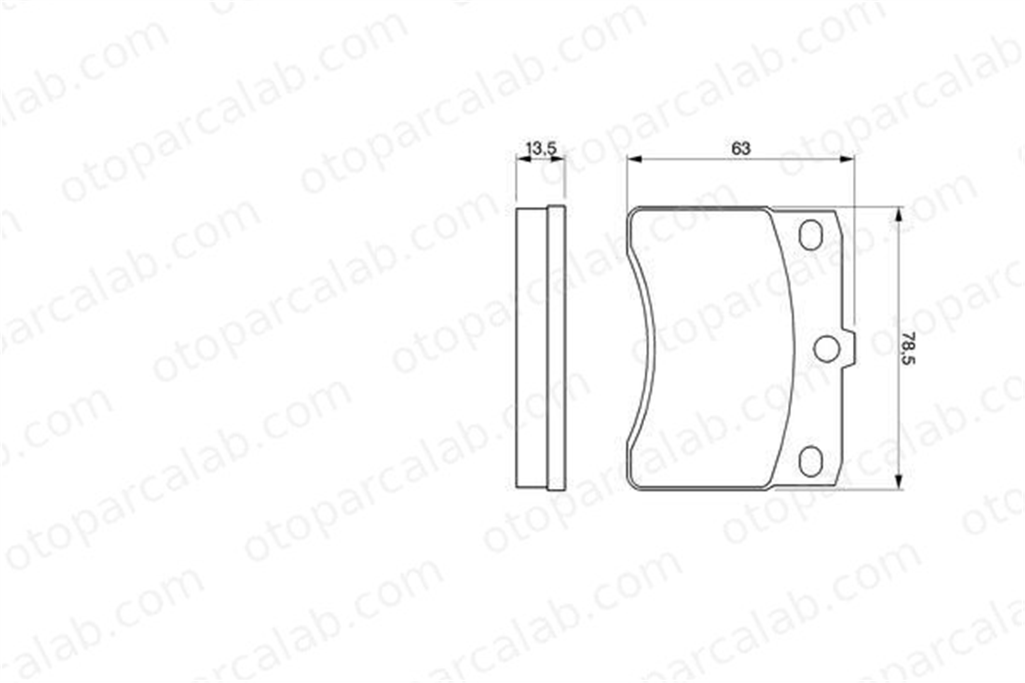 BOSCH 0 986 424 099 Fren Disk Balata Ön PIAGGIO PORTER Platform şasi PORTER Panelvan/Van 449187 0449187