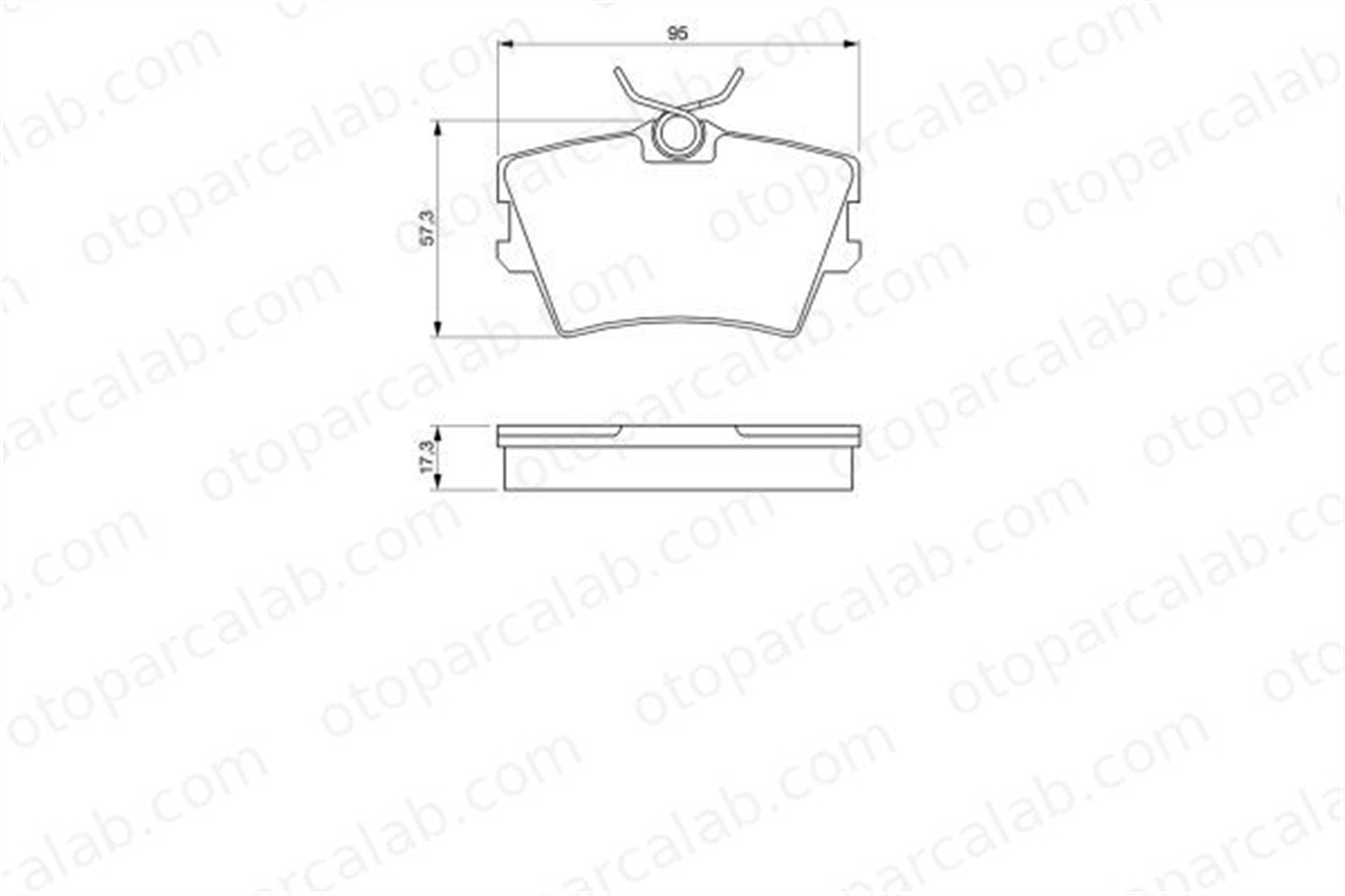 BOSCH 0 986 424 375 Fren Disk Balata Ön VW TRANSPORTER T4 Minibüs/Otobüs TRANSPORTER T4 Panelvan/Van 701698451 7D0698451D
