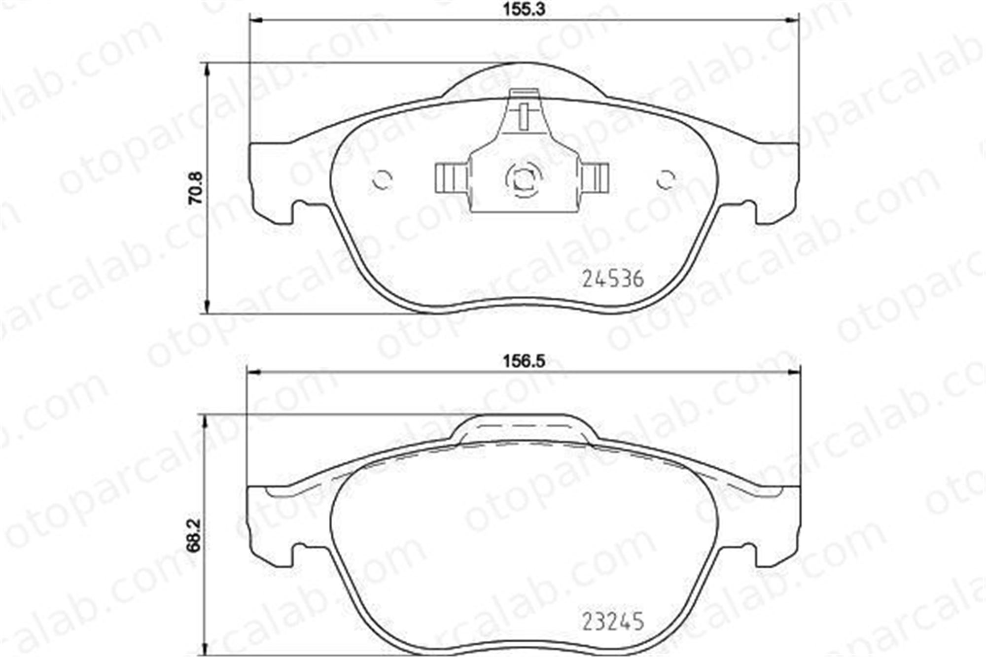 BOSCH 0 986 424 443 Fren Disk Balata Ön RENAULT GRAND SCÉNIC II SCÉNIC II 410600756R 7701209101