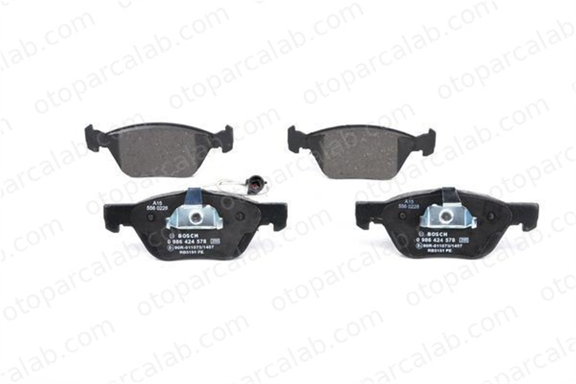 BOSCH 0 986 424 578 Fren Disk Balata Ön FIAT MULTIPLA ALFA ROMEO 166 77362193 71772528