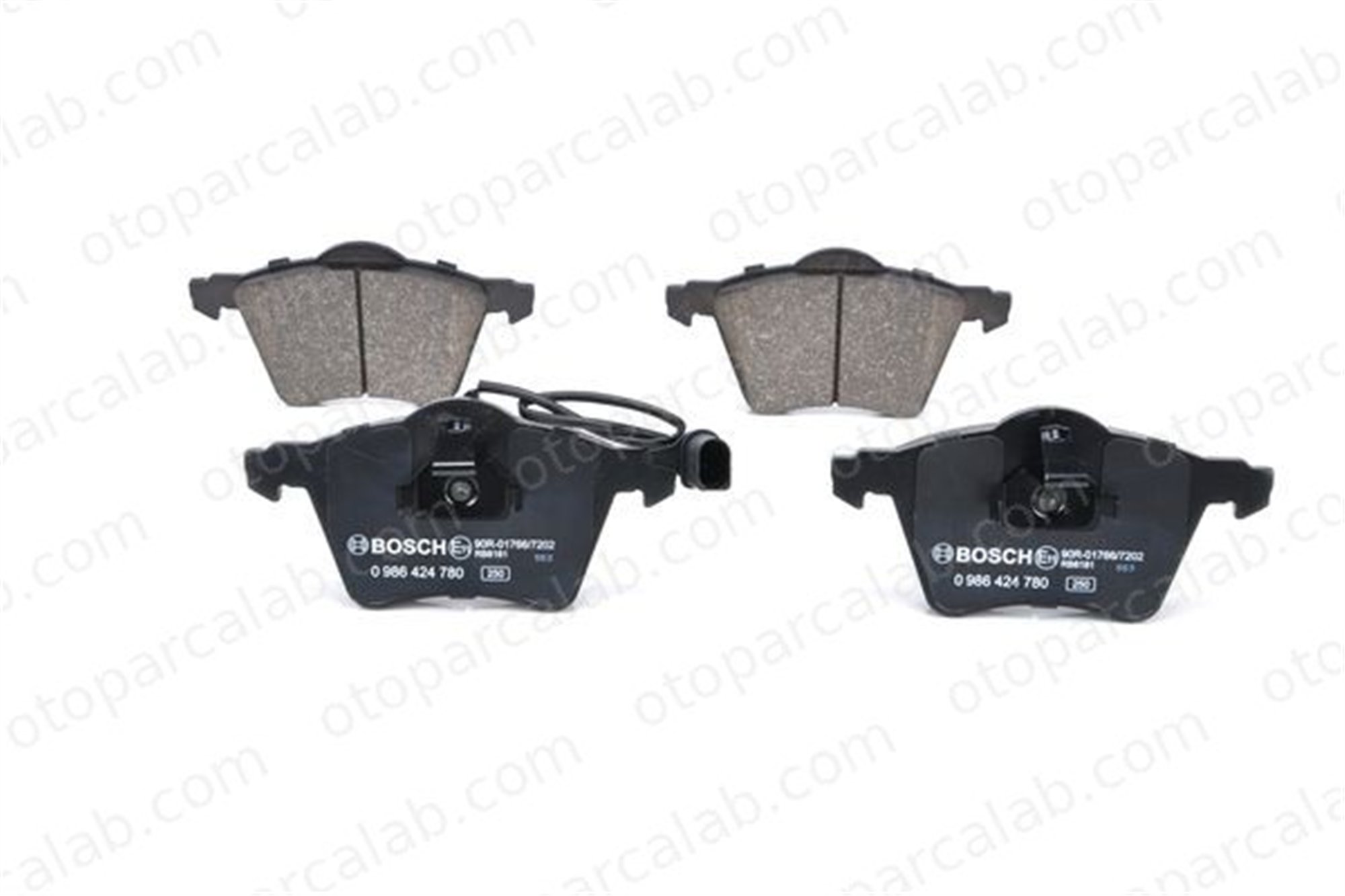 BOSCH 0 986 424 780 Fren Disk Balata Ön SEAT ALHAMBRA VW SHARAN 7M3698151B 1201124