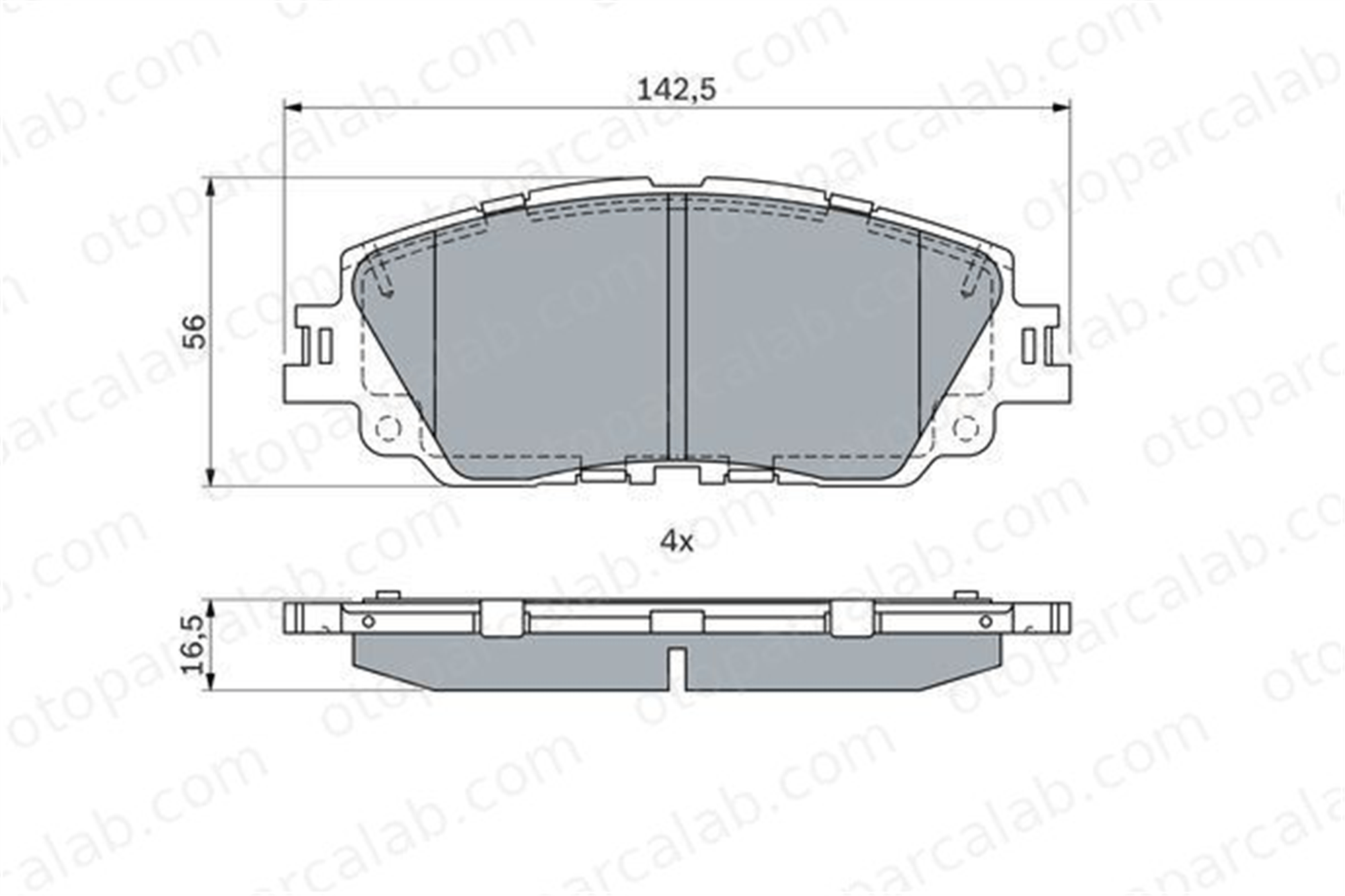 BOSCH 0 986 424 899 Fren Disk Balata Ön TOYOTA CAMRY LEXUS UX 446533480 0446533480