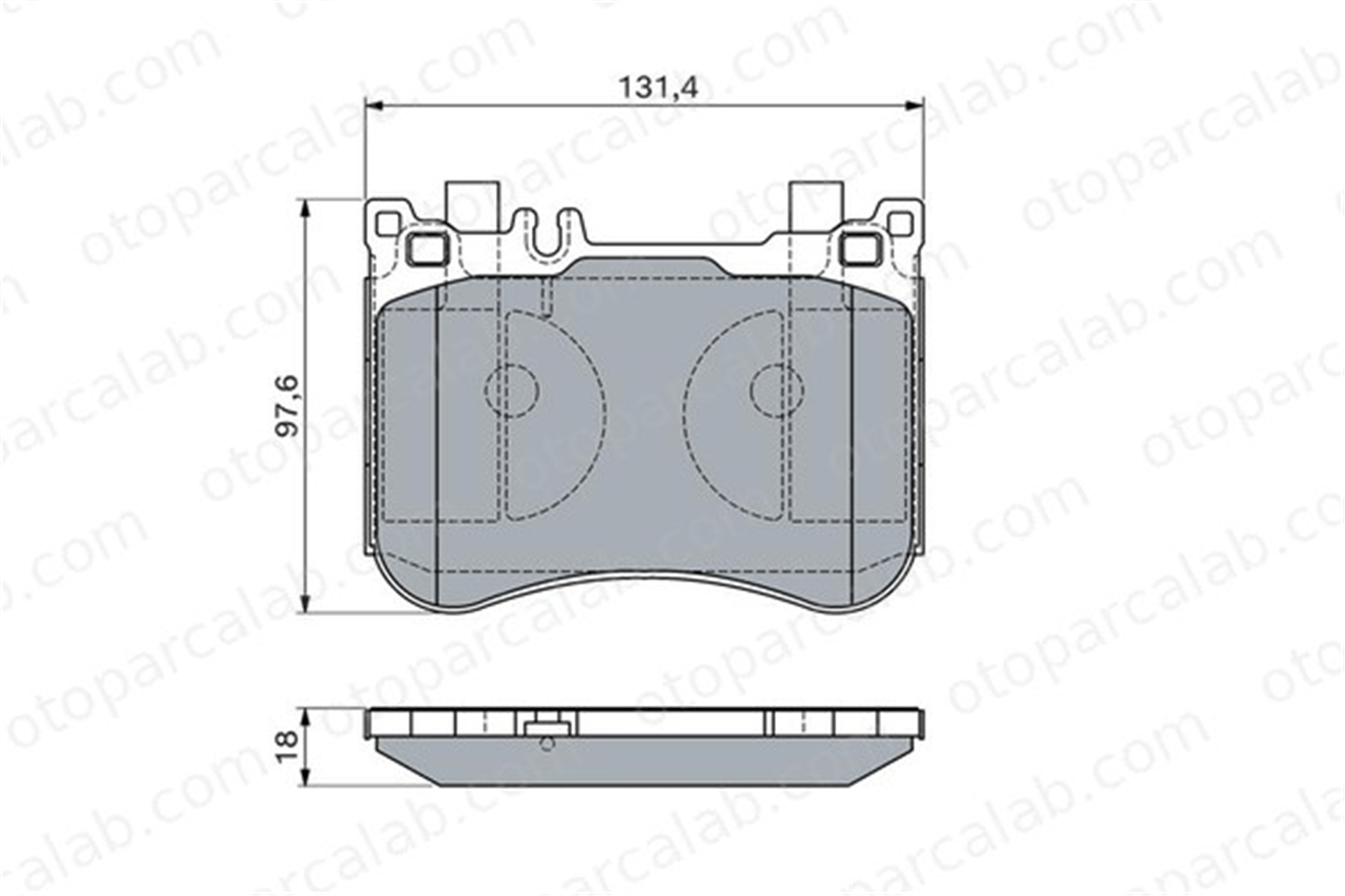 BOSCH 0 986 460 124 Fren Disk Balata Ön MERCEDES-BENZ S-SERISI S-SERISI Coupe A0084200220 4204404