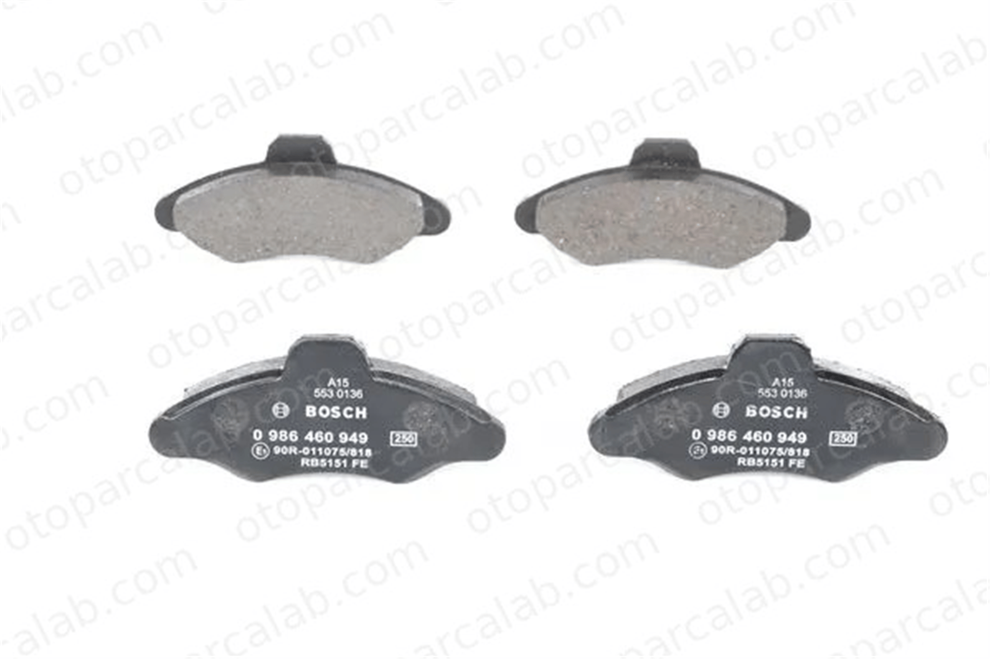 BOSCH 0 986 460 949 Fren Disk Balata Ön FORD ESCORT VI Sedan ESCORT VI Turnier 92AX2K021AB 1130751