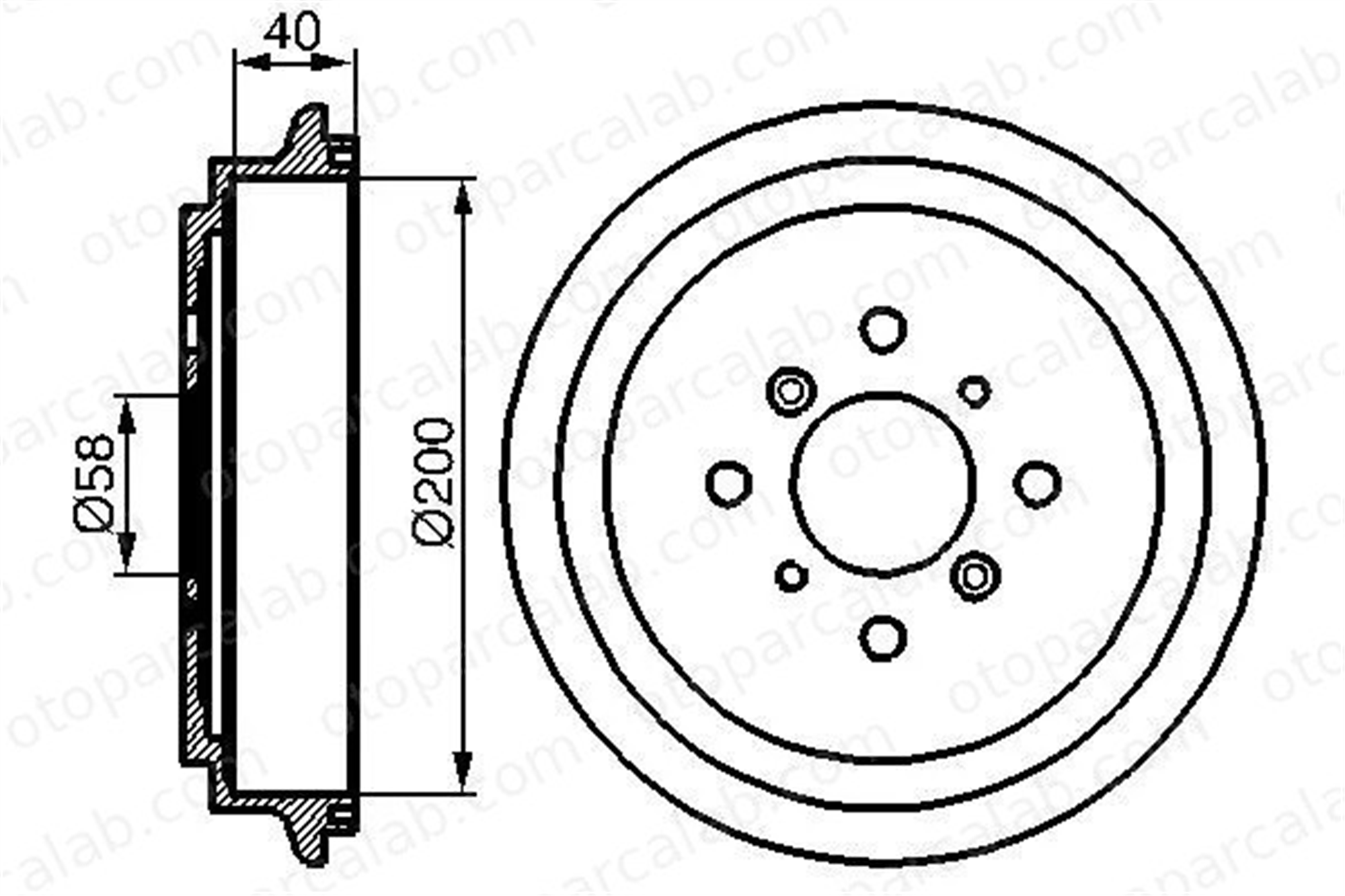 BOSCH 0 986 477 141 Kampana Arka Sağ veya Sol SUZUKI LIANA LIANA Hatchback 986477141 0 986 477 141