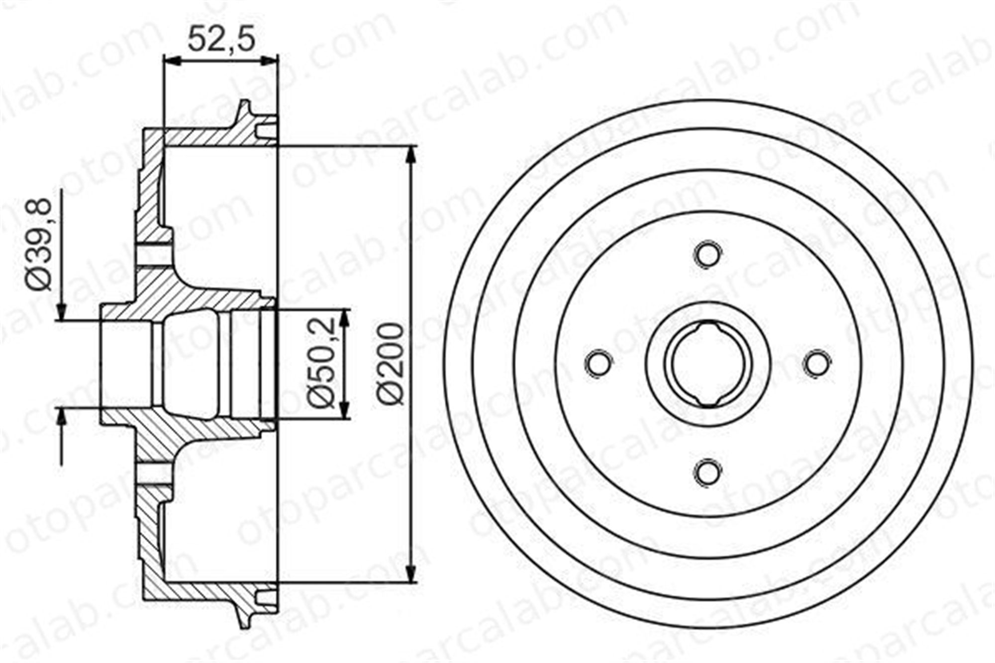 BOSCH 0 986 477 217 Kampana Arka Sağ veya Sol DAEWOO LANOS LANOS Sedan 986477217 0 986 477 217