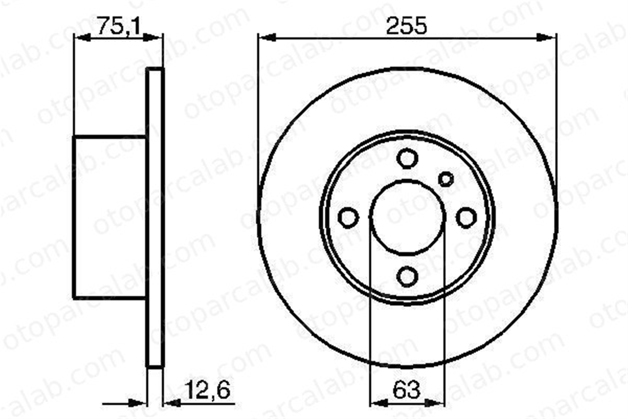 BOSCH 0 986 478 032 Fren Disk Ayna Ön Sağ ve Sol BMW 3 34111163128 34111119249