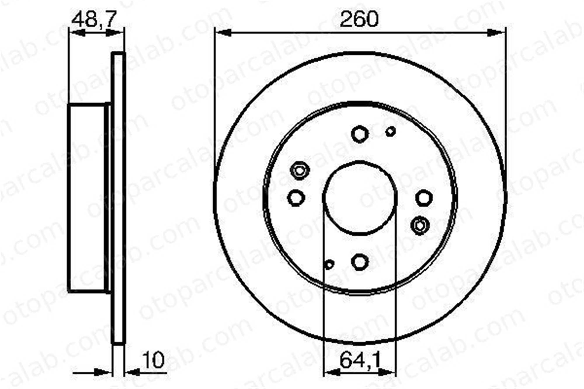 BOSCH 0 986 478 172 Fren Disk Ayna Arka Sağ ve Sol HONDA ACCORD V ROVER 600 I 42510SM4950 42510SN7000