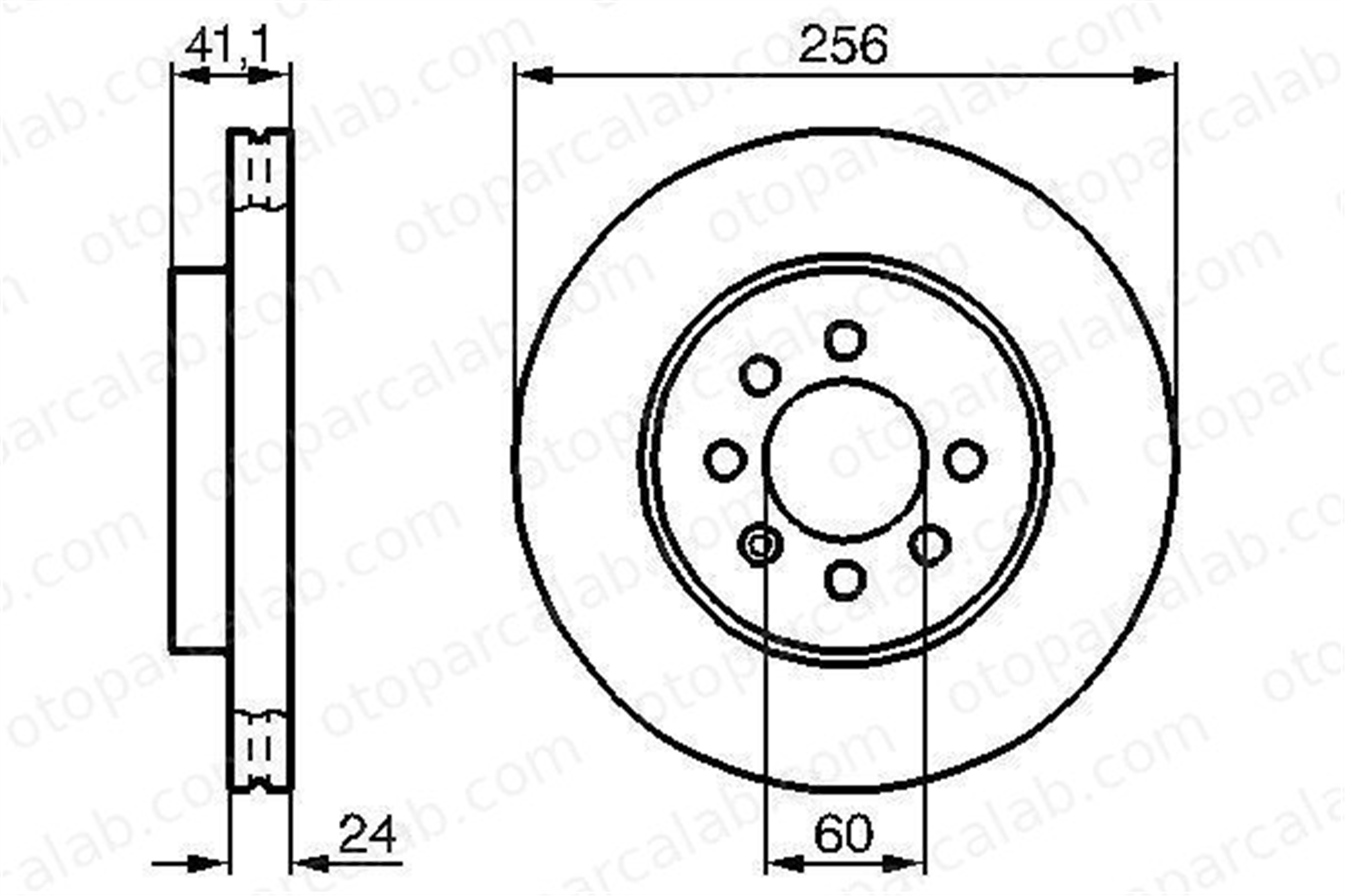 BOSCH 0 986 478 286 Fren Disk Ayna Ön Sağ ve Sol DAEWOO NUBIRA Sedan NUBIRA 96286933 96312559
