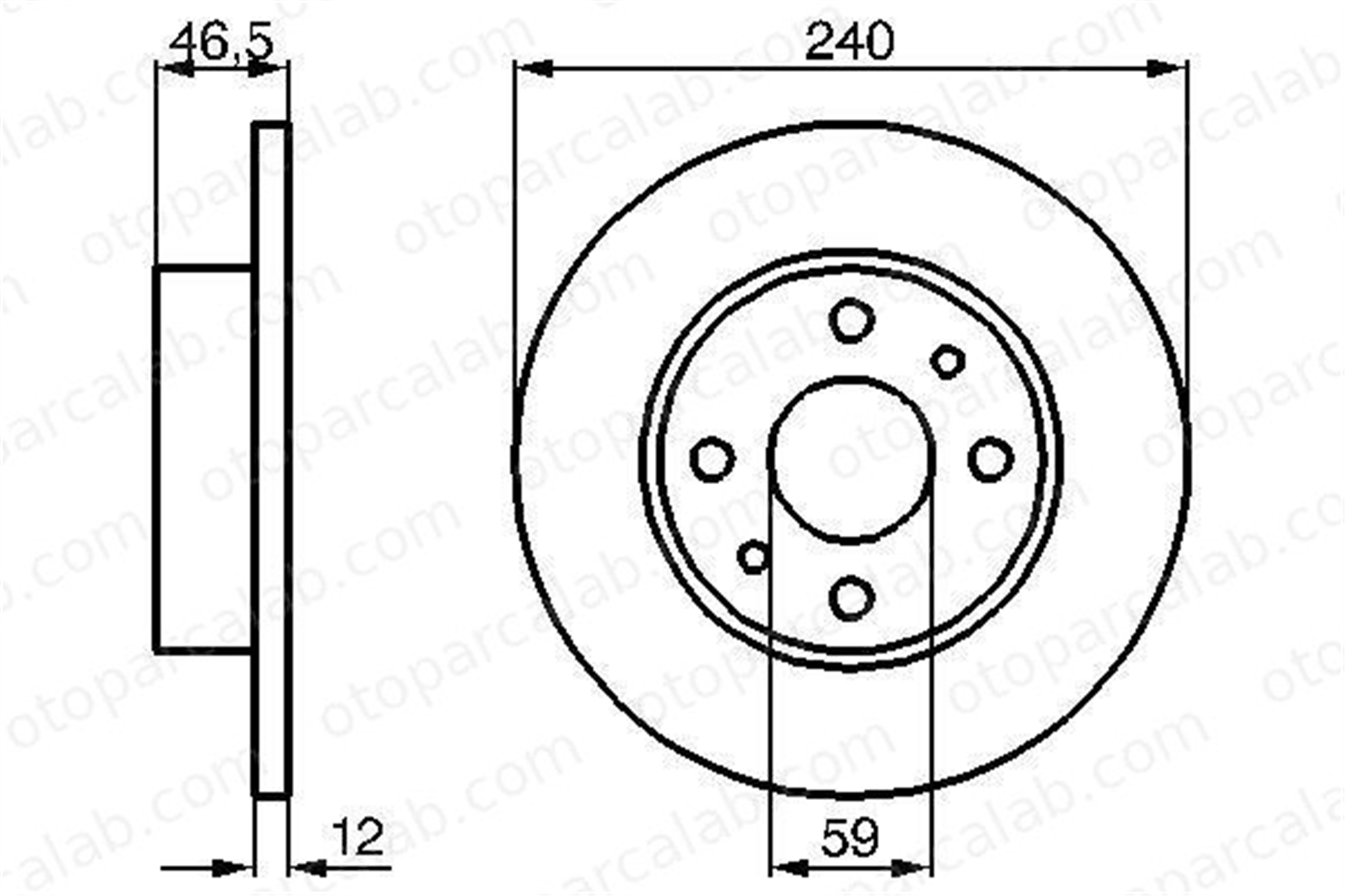 BOSCH 0 986 478 353 Fren Disk Ayna Ön Sağ ve Sol FIAT UNO FIORINO Kasa/büyük limuzin 71738423 5961814