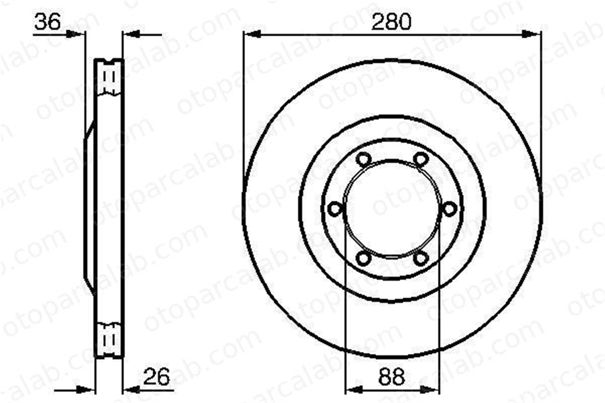 BOSCH 0 986 478 437 Fren Disk Ayna Ön Sağ ve Sol OPEL FRONTERA B FRONTERA A 8943754160 8943754163