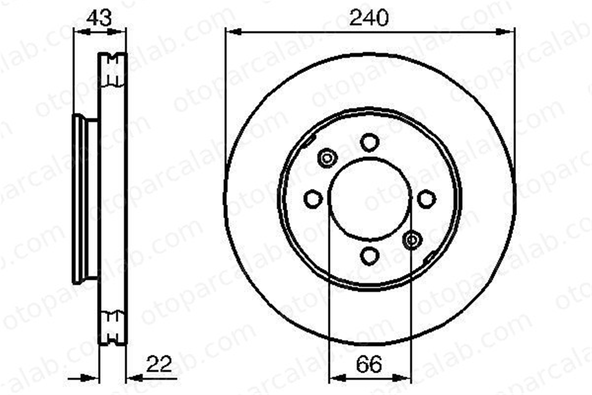 BOSCH 0 986 478 813 Fren Disk Ayna Ön Sağ ve Sol ROVER 100 / METRO Hatchback AUSTIN MAESTRO Fastback FAM8970 GBD90607