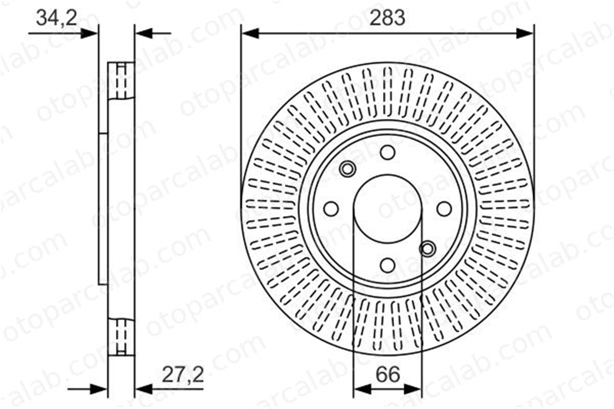 BOSCH 0 986 479 W69 Fren Disk Ayna Ön Sağ ve Sol CITROËN BERLINGO Kasa/büyük limuzin PEUGEOT PARTNER Kasa/büyük limuzin 3557911 4246W2