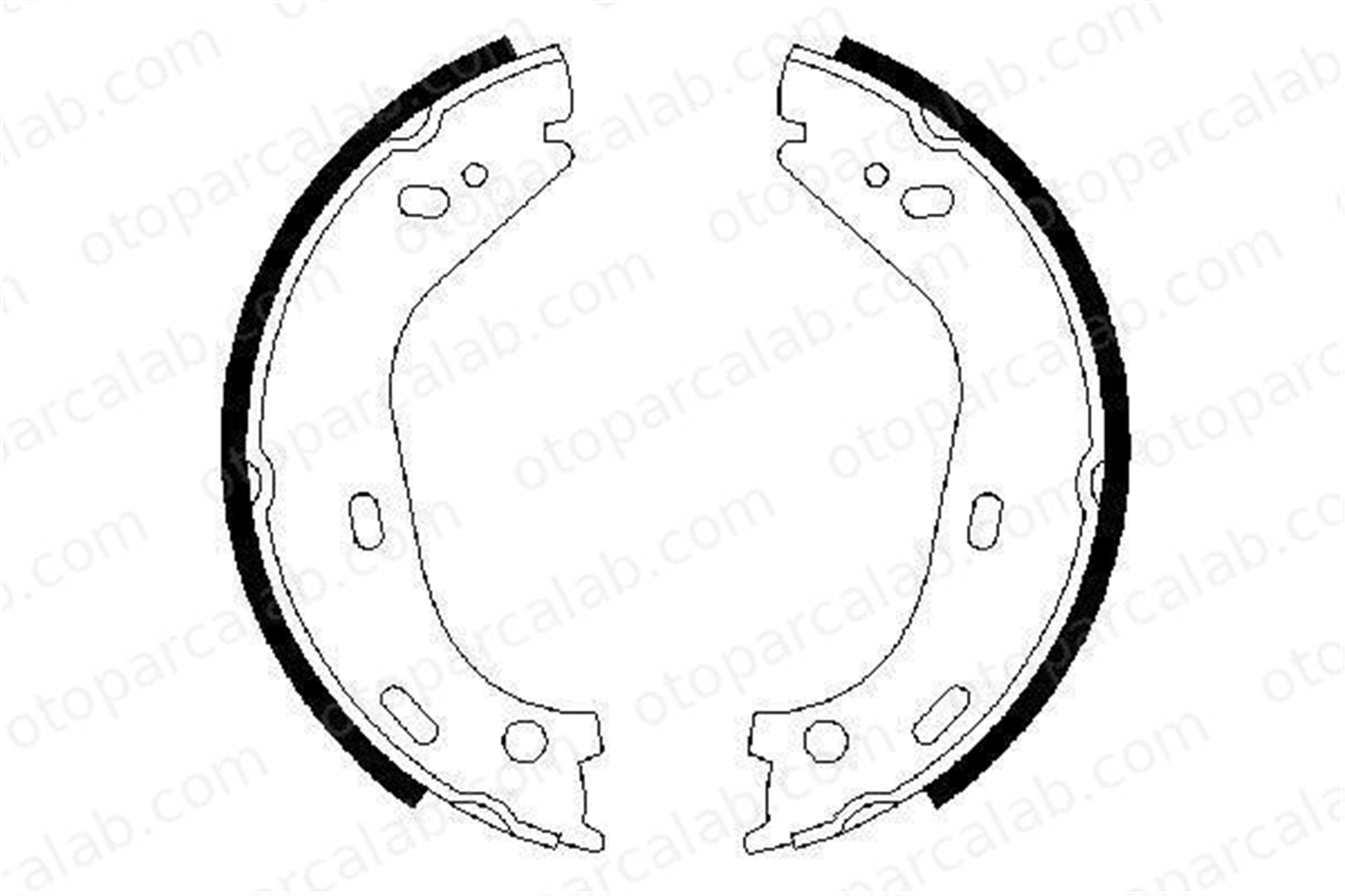 BOSCH 0 986 487 126 El Fren Balatası MERCEDES-BENZ S-SERISI 123 Sedan A1264200120 1084200120