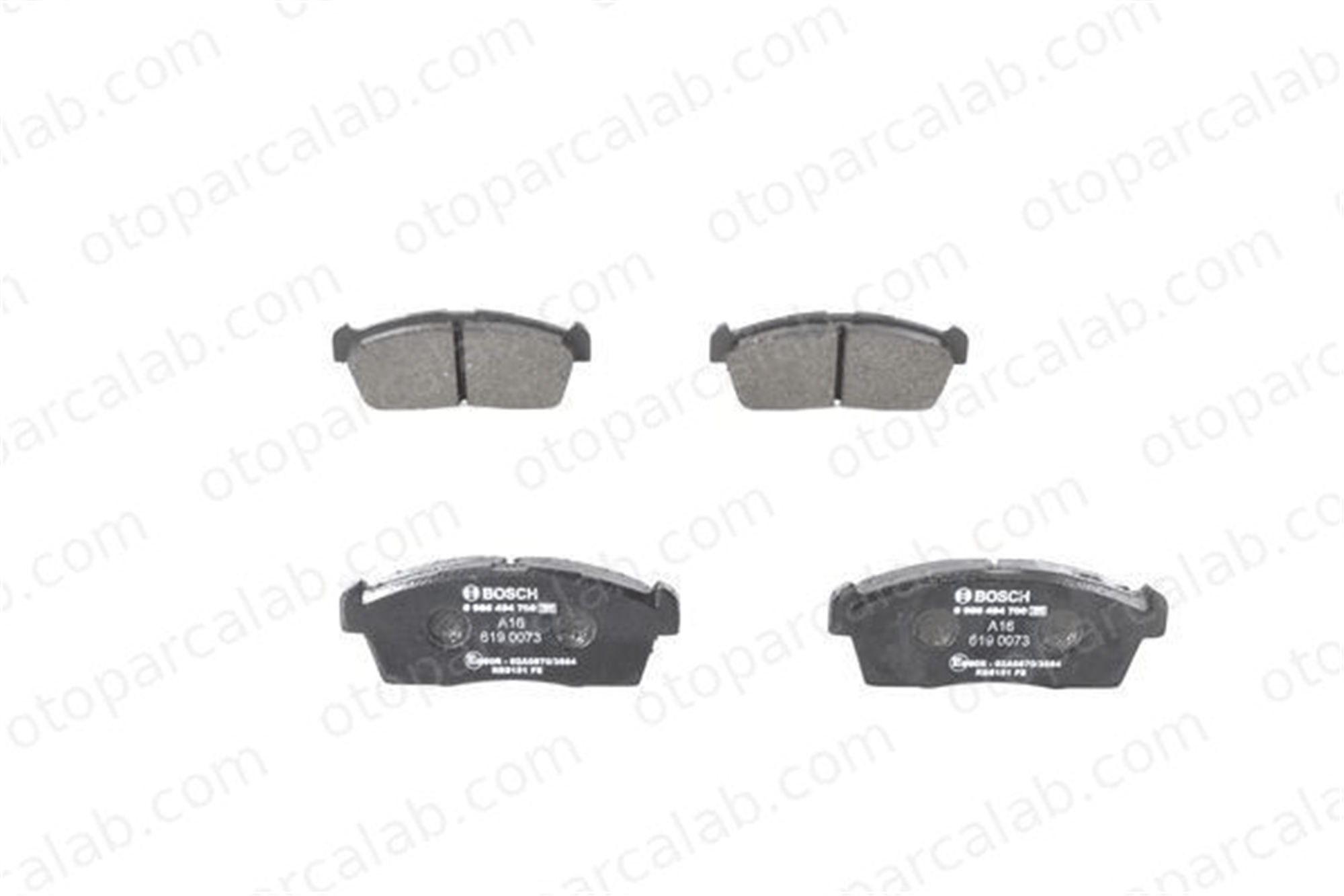 BOSCH 0 986 494 700 Fren Disk Balata Ön CITROËN C-ZERO PEUGEOT ION 1606225680 1610275680