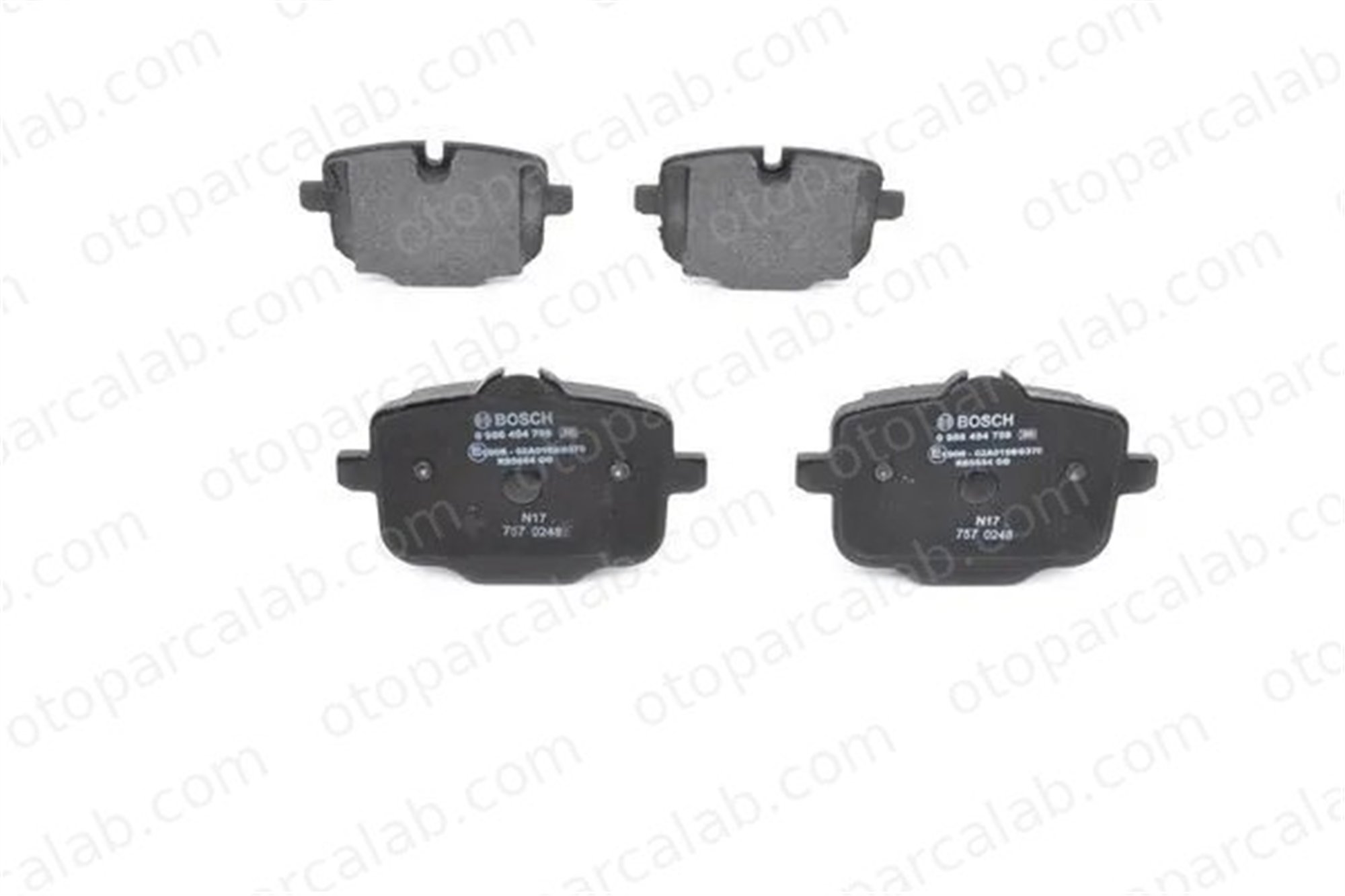 BOSCH 0 986 494 759 Fren Disk Balata Arka BMW 5 Touring 5 34208093728 34212284389