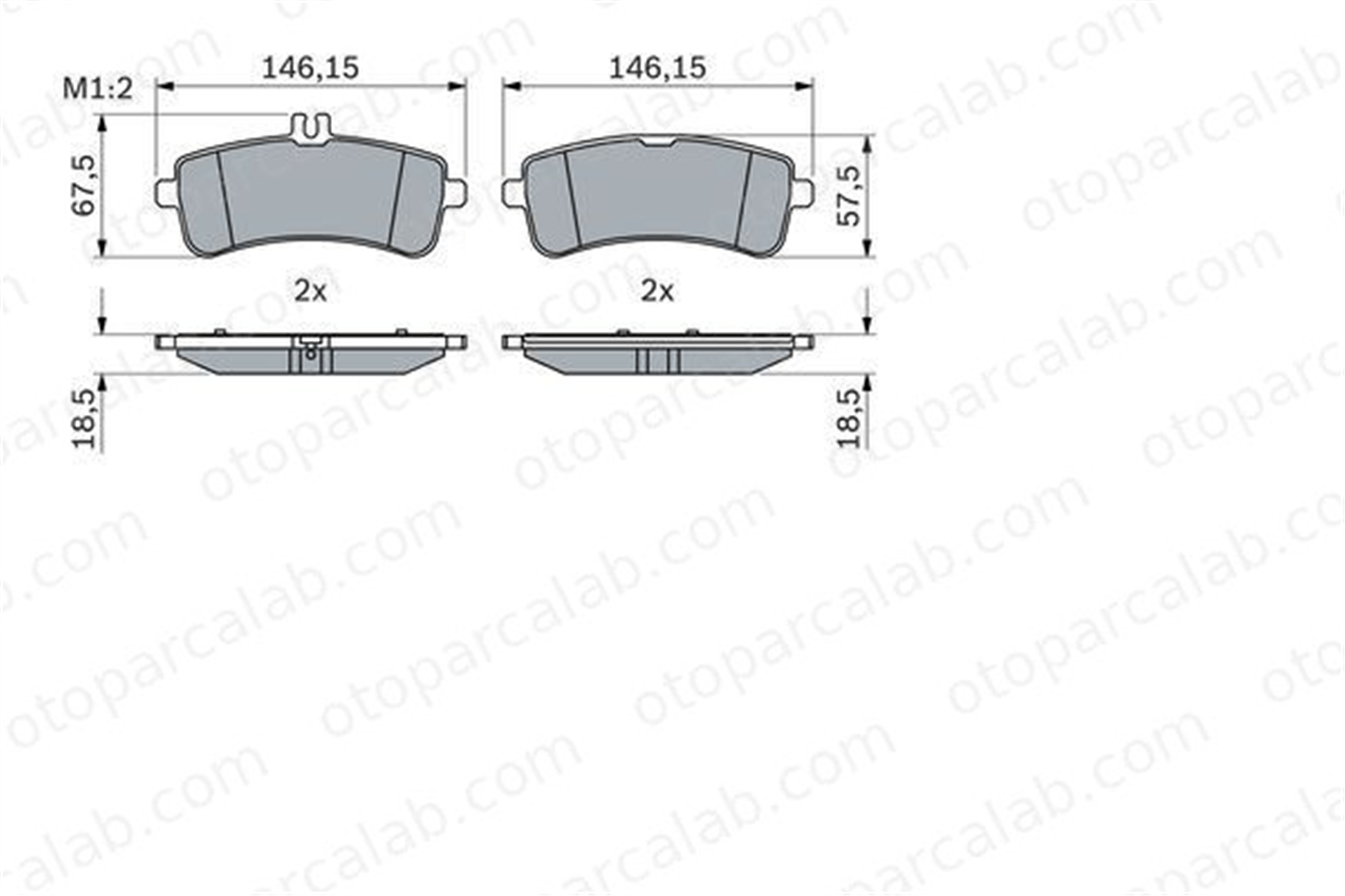 BOSCH 0 986 494 764 Fren Disk Balata Ön MERCEDES-BENZ S-SERISI AMG GT A0084201120 4203202