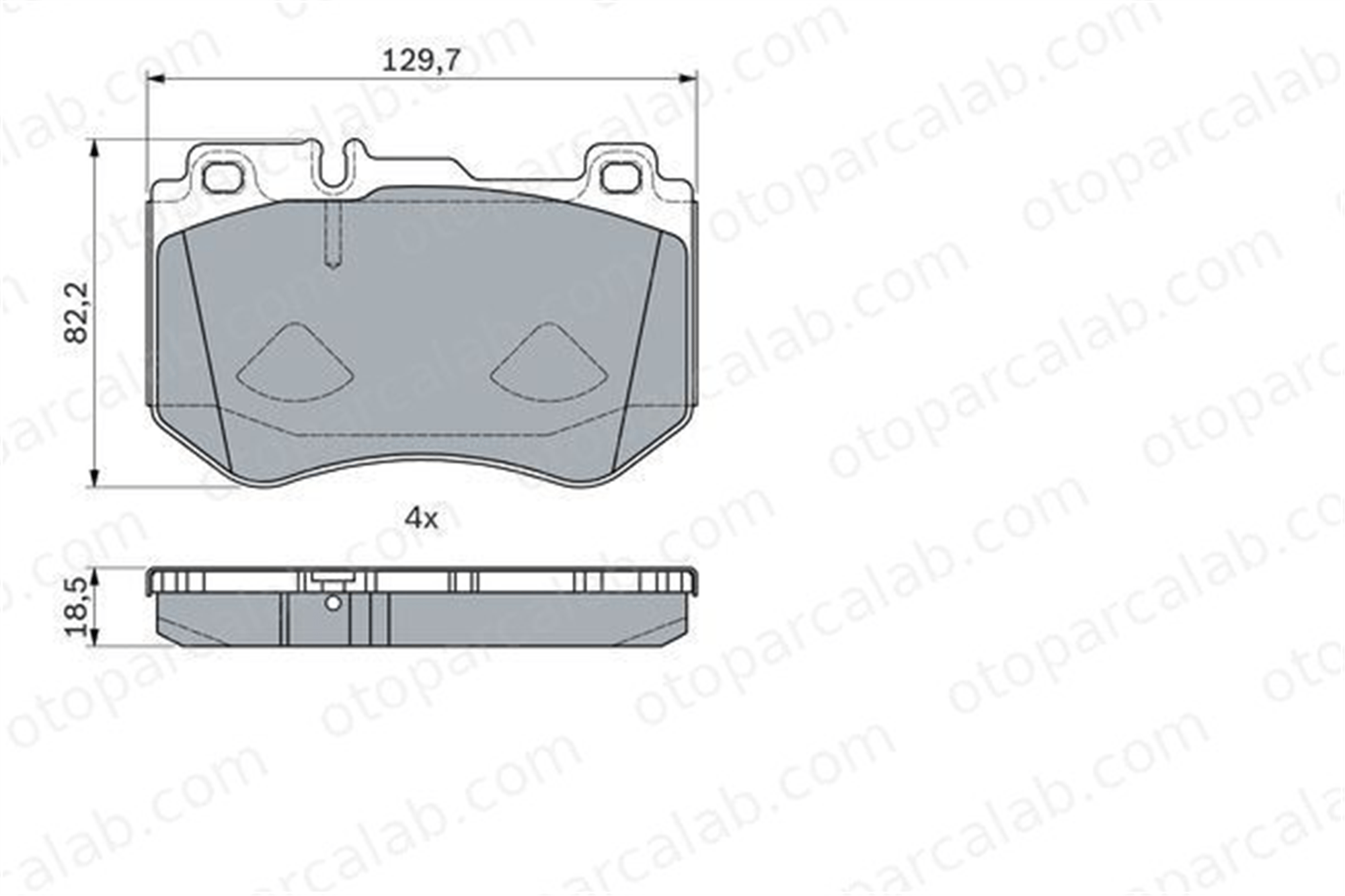 BOSCH 0 986 494 777 Fren Disk Balata Ön MERCEDES-BENZ C-SERISI C-SERISI T-Model A0084201720 84201720