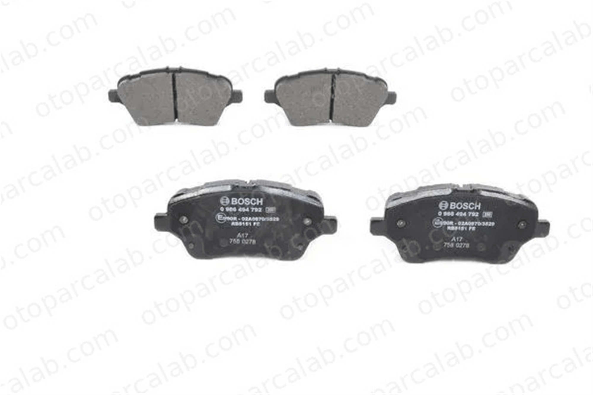 BOSCH 0 986 494 792 Fren Disk Balata Ön FORD B-MAX B-MAX Van AY112K021CA 1860476