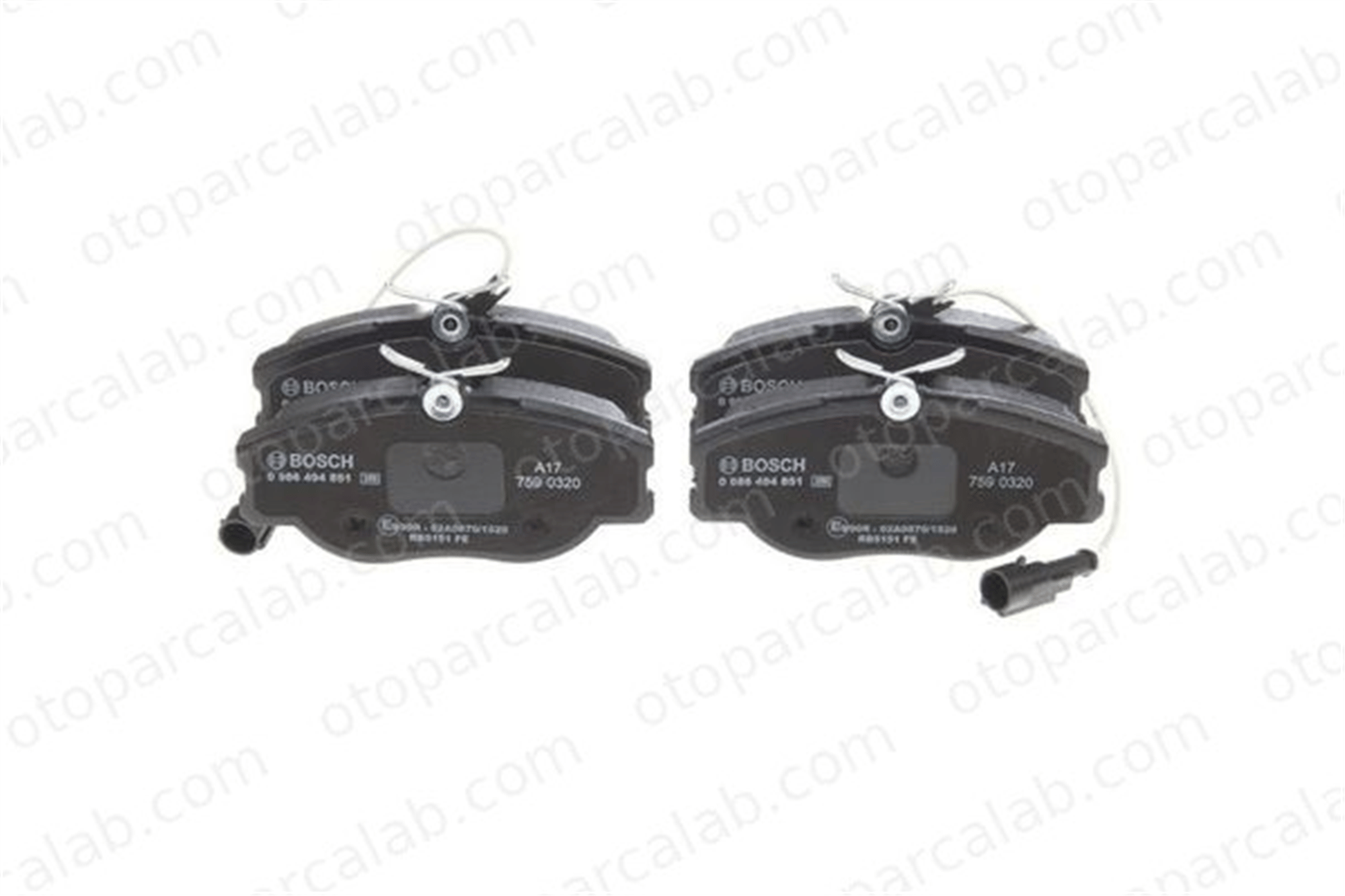 BOSCH 0 986 494 851 Fren Disk Balata Ön FIAT CROMA COUPE 71748387