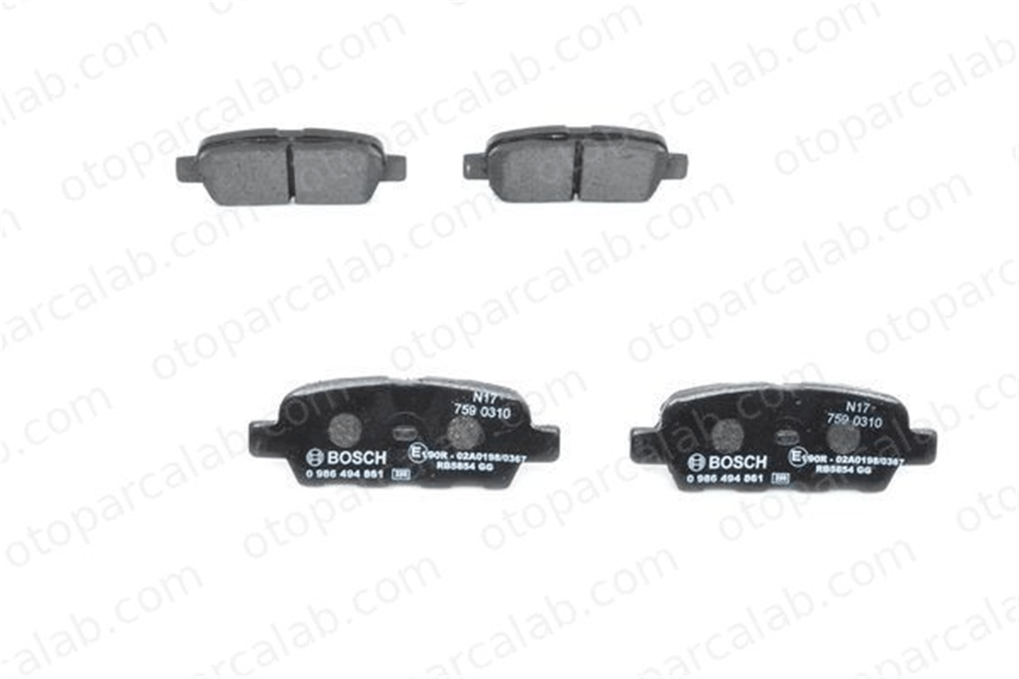 BOSCH 0 986 494 861 Fren Disk Balata Ön SUZUKI GRAND VITARA II INFINITI EX AY060NS026 44060AM485