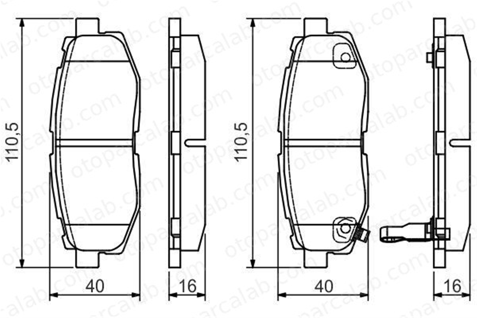 BOSCH 0 986 495 135 Fren Disk Balata Ön SUBARU FORESTER IMPREZA Hatchback 26696CA000 26696SG000