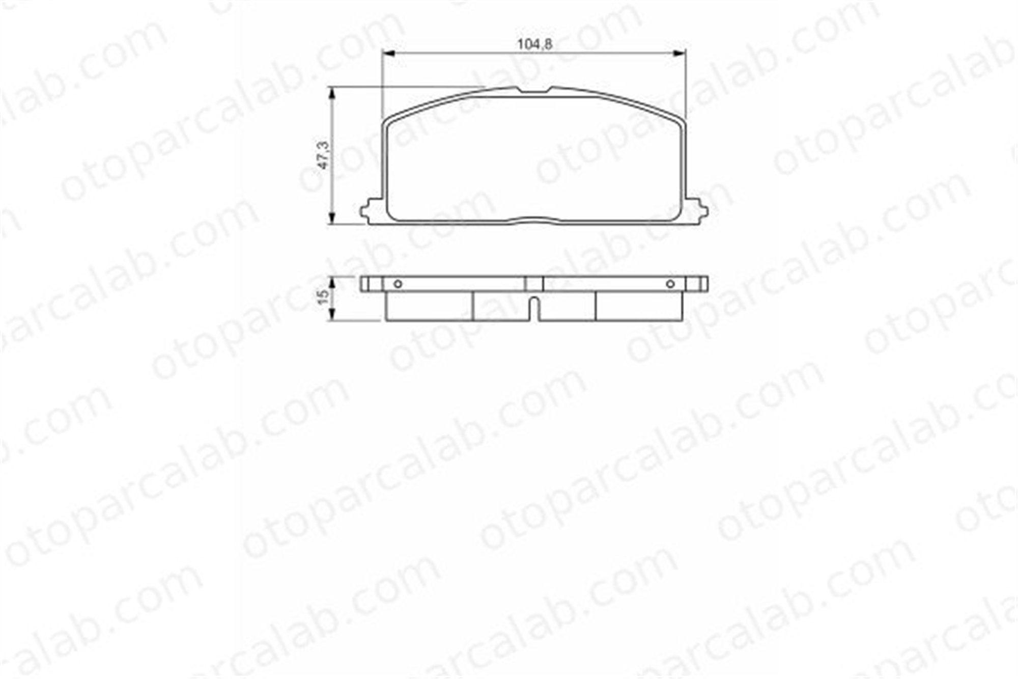 BOSCH 0 986 495 234 Fren Disk Balata Ön TOYOTA TERCEL 449110160 41060M0801