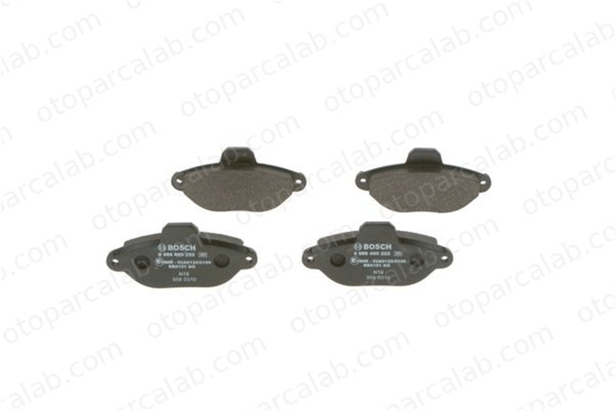 BOSCH 0 986 495 255 Fren Disk Balata Ön FIAT CINQUECENTO PUNTO 9947468 9948054