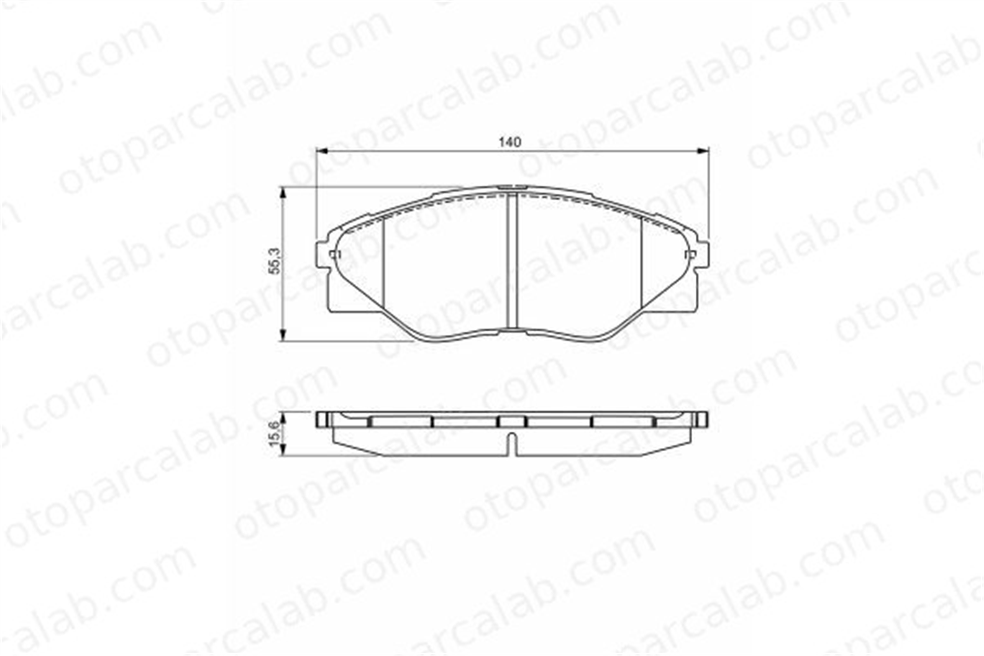 BOSCH 0 986 495 303 Fren Disk Balata Ön TOYOTA HILUX VII Pick-up 0 986 495 303