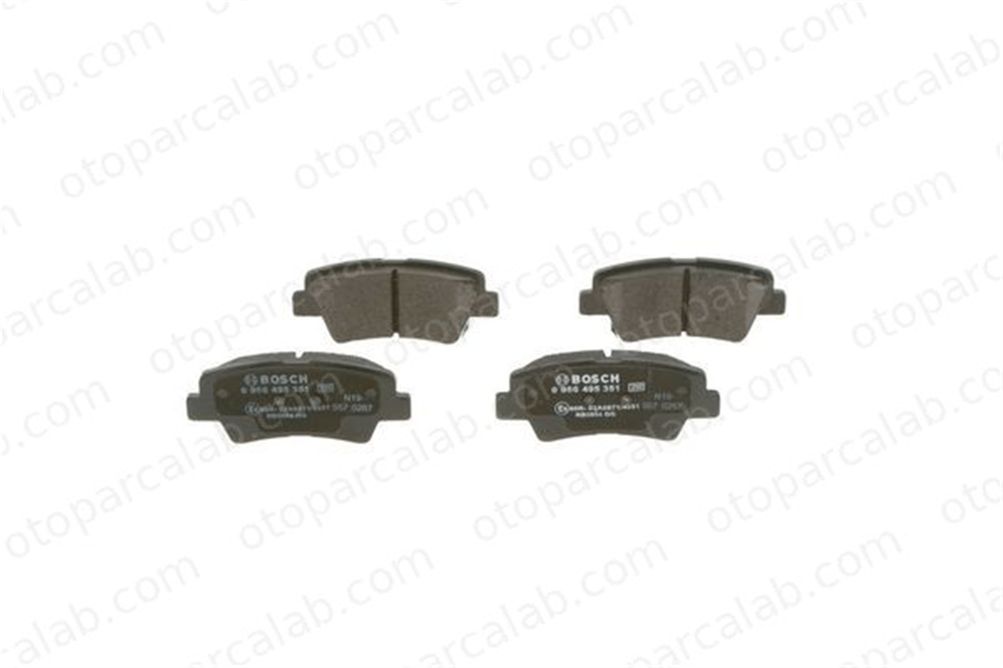 BOSCH 0 986 495 351 Fren Disk Balata Arka SSANGYONG TIVOLI KIA SOUL I 583021RA30 583021WA35