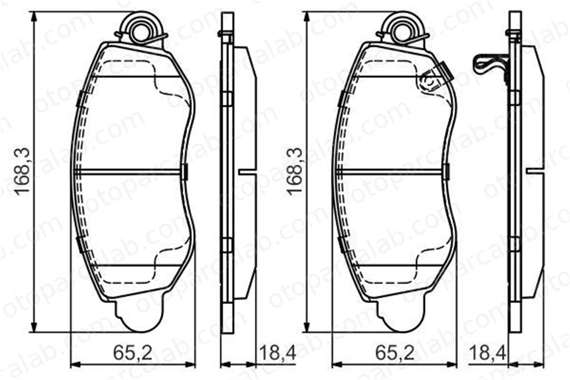 BOSCH 0 986 495 443 Fren Disk Balata Ön FORD TRANSIT Panelvan/Van TRANSIT Minibüs/Otobüs 1135167 1318139