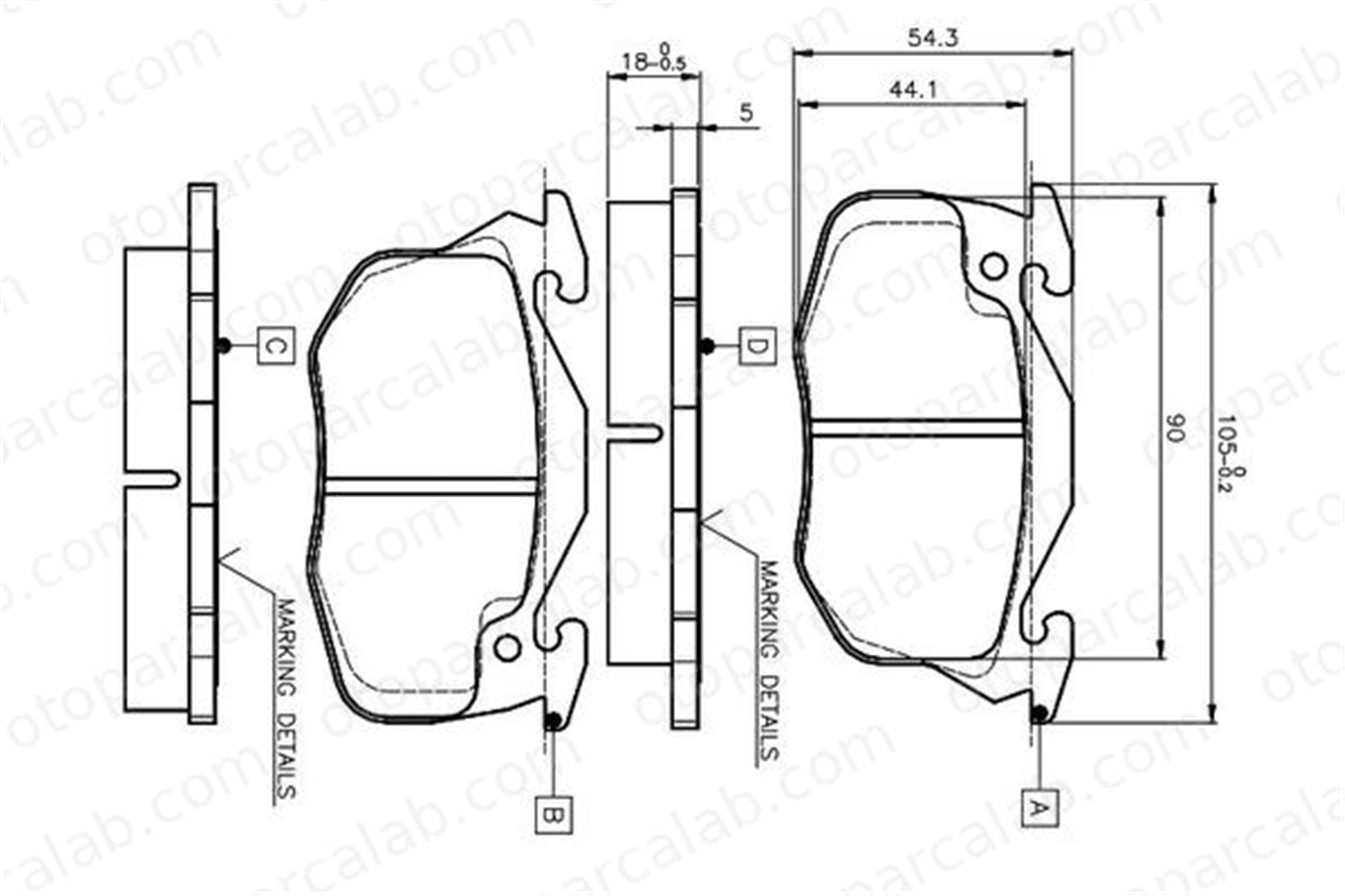 BOSCH 0 986 TB2 009 Fren Disk Balata Ön PEUGEOT 205 II 309 I 1617247780 424862