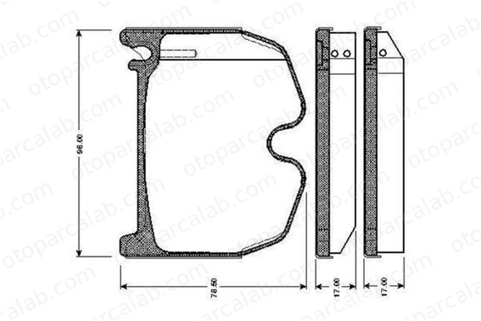 BOSCH 0 986 TB2 452 Fren Disk Balata Ön MERCEDES-BENZ SL S-SERISI Coupe A0044204520 34205320