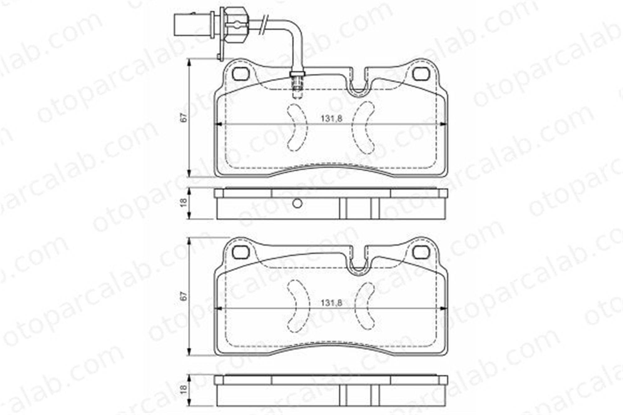 BOSCH 0 986 TB3 221 Fren Disk Balata Arka AUDI R8 LAMBORGHINI GALLARDO 420698451B 420698451