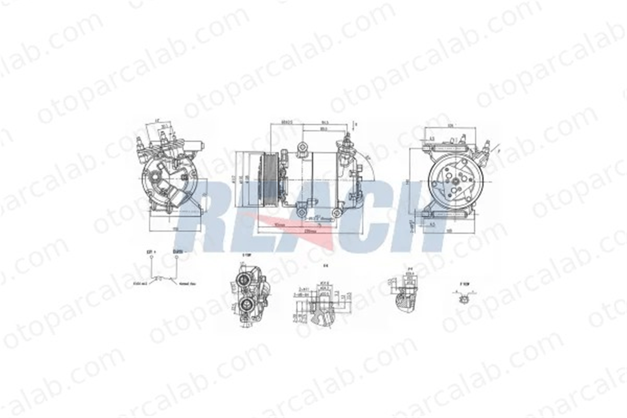 BOSCH 1 986 AD1 465 Klima Kompresörü LAND ROVER FREELANDER 2 FORD GALAXY II 1016001041 1433332