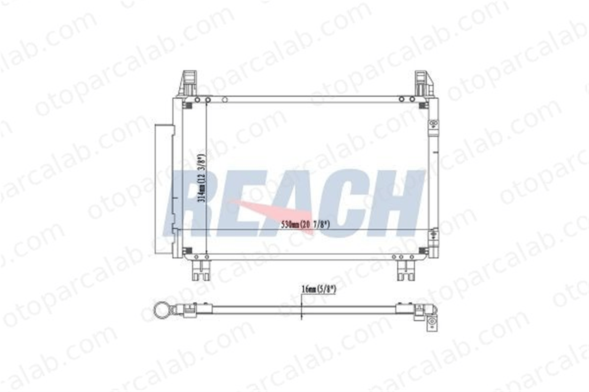BOSCH 1 986 AD2 345 Klima Radyatörü TOYOTA YARIS URBAN CRUISER 8846052090 8846052110