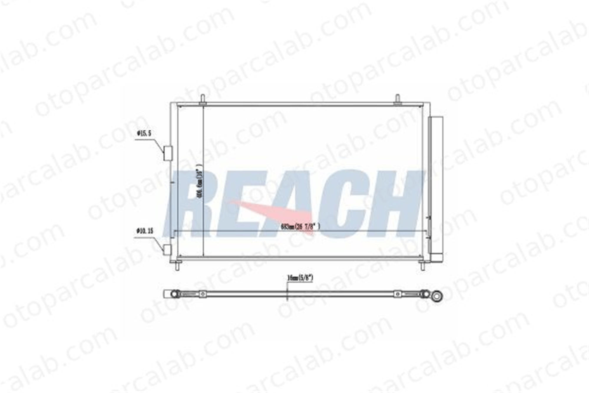 BOSCH 1 986 AD2 376 Klima Radyatörü TOYOTA RAV 4 IV RAV 4 IV VAN 8846042110 884600R030
