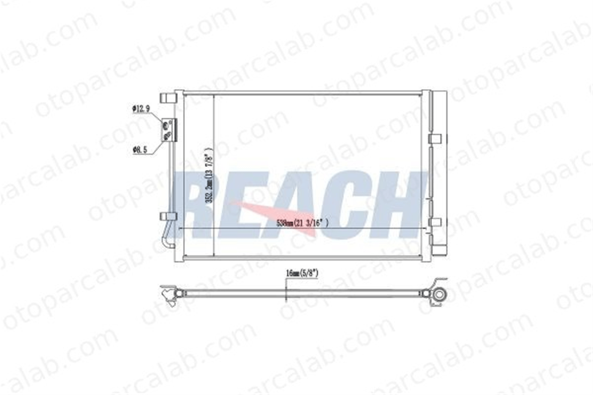 BOSCH 1 986 AD2 410 Klima Radyatörü HYUNDAI i20 II i20 II Coupe 97606C8000 97606C8050